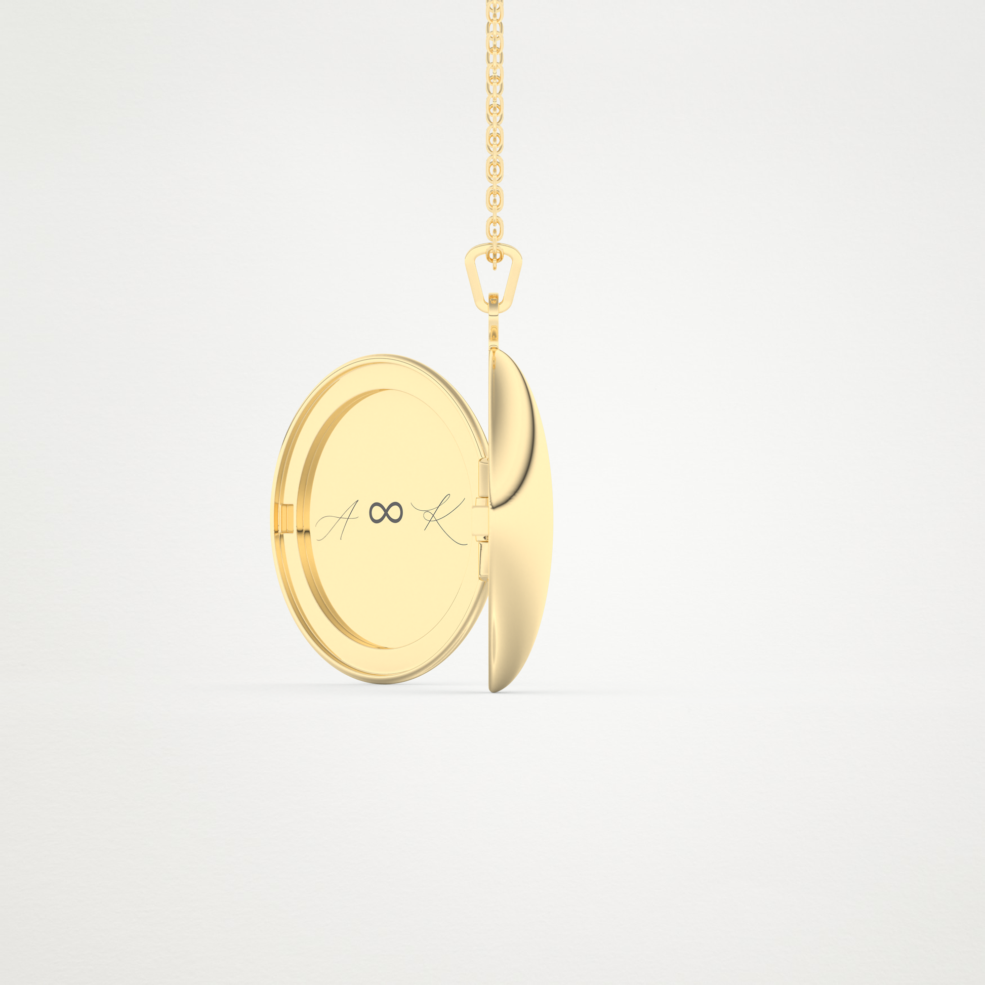 Custom Photo & Customized Engraving Locket Necklace – 14K/18K Gold & 925 Silver 8