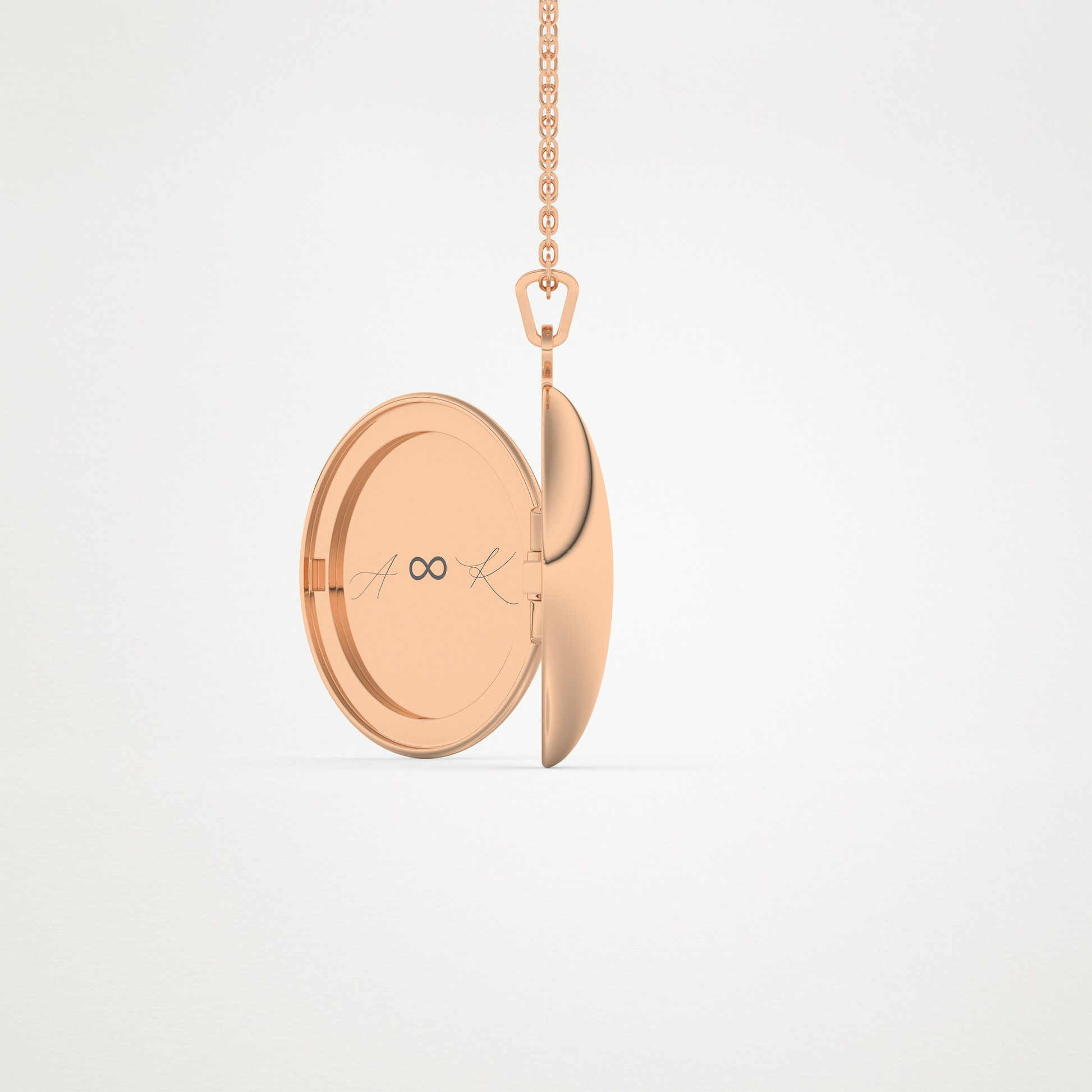 Custom Photo & Customized Engraving Locket Necklace – 14K/18K Gold & 925 Silver 13