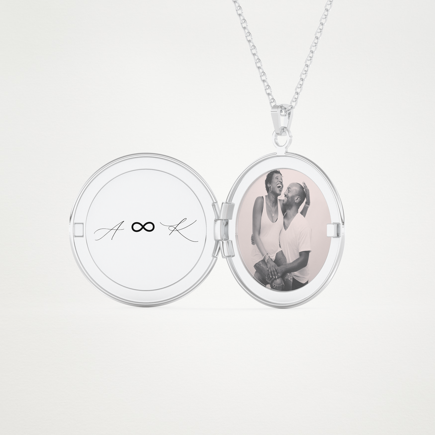 Custom Photo & Customized Engraving Locket Necklace – 14K/18K Gold & 925 Silver 2