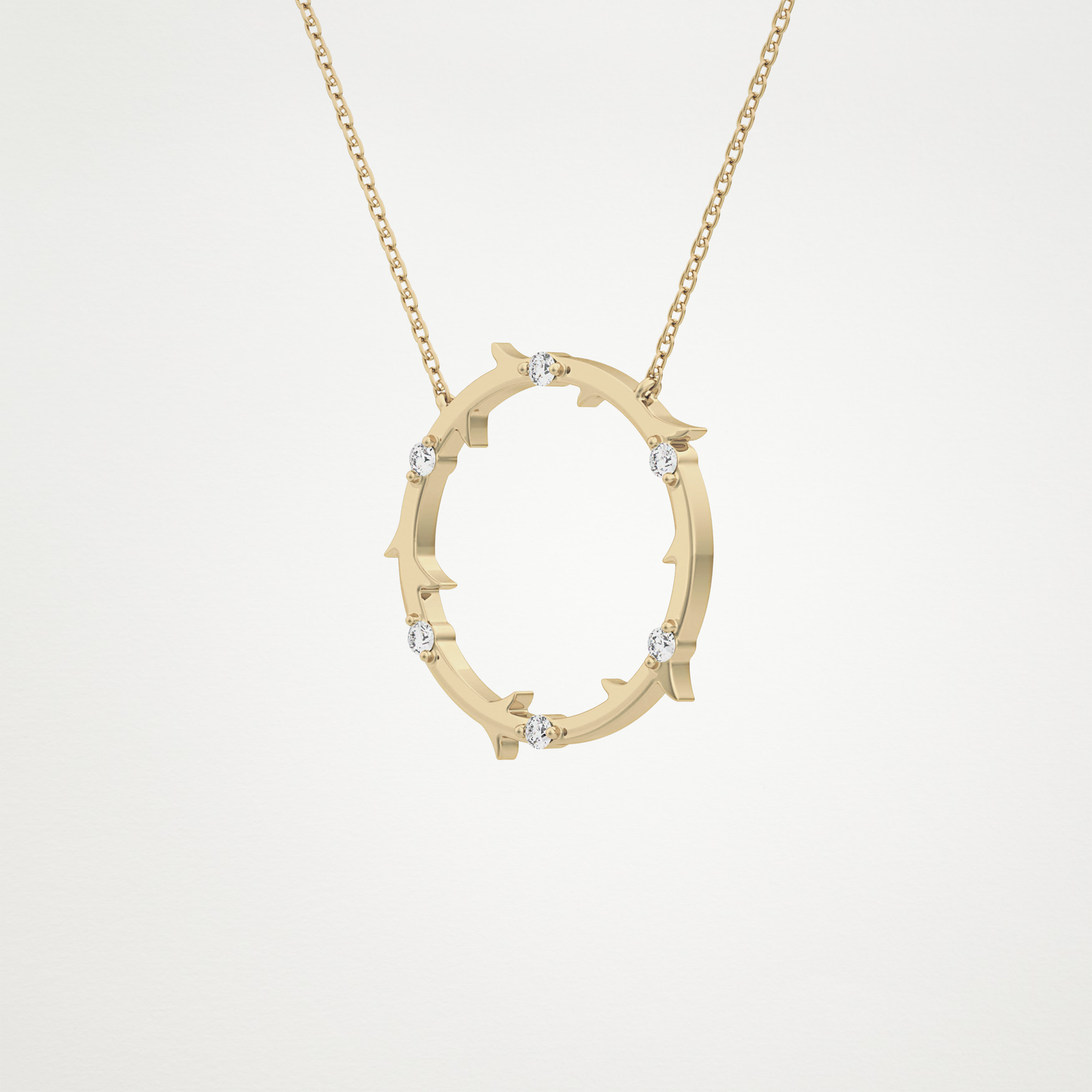 0.9 CT Moissanite Round Shaped Necklace in 14K or 18K Solid Gold – DEF Color, VVS Clarity