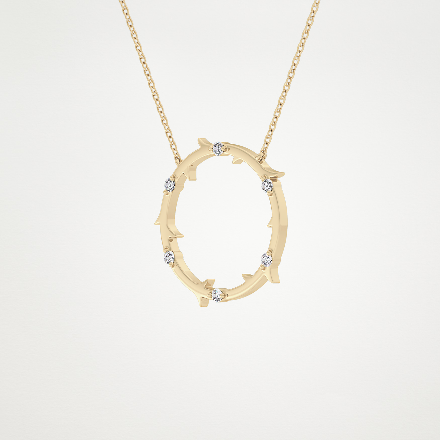 0.9 CT Moissanite Round Shaped Necklace in 14K or 18K Solid Gold – DEF Color, VVS Clarity