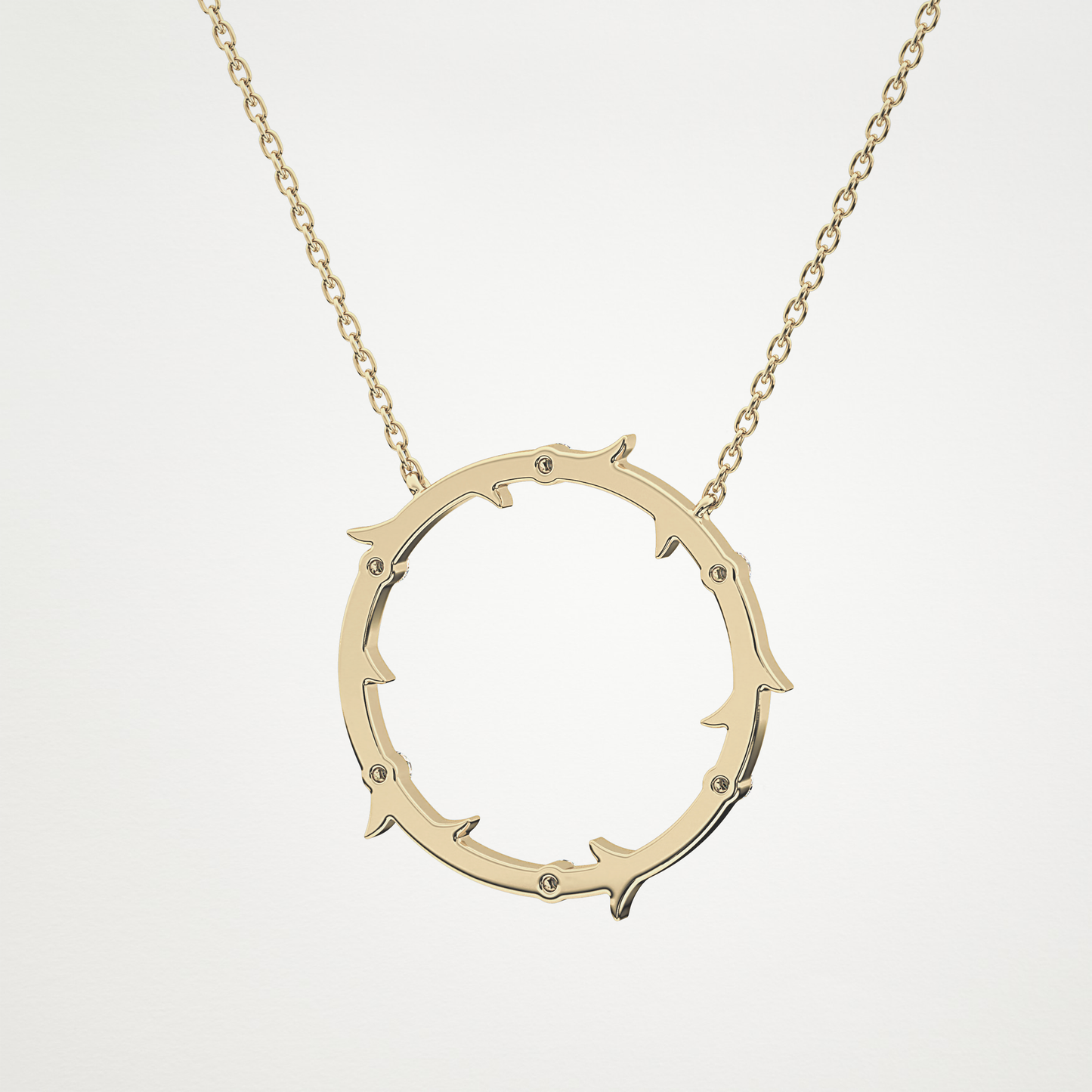 0.9 CT Moissanite Round Shaped Necklace in 14K or 18K Solid Gold – DEF Color, VVS Clarity