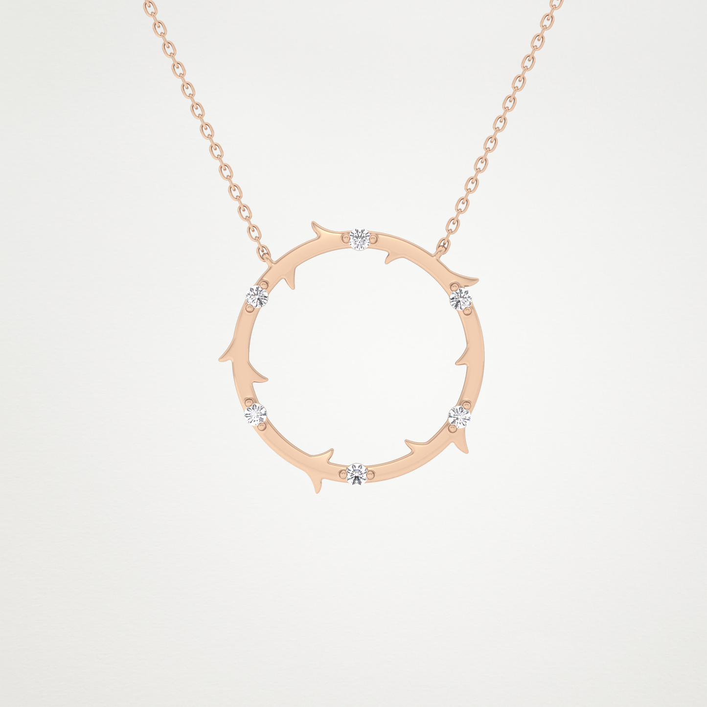 0.9 CT Moissanite Round Shaped Necklace in 14K or 18K Solid Gold – DEF Color, VVS Clarity