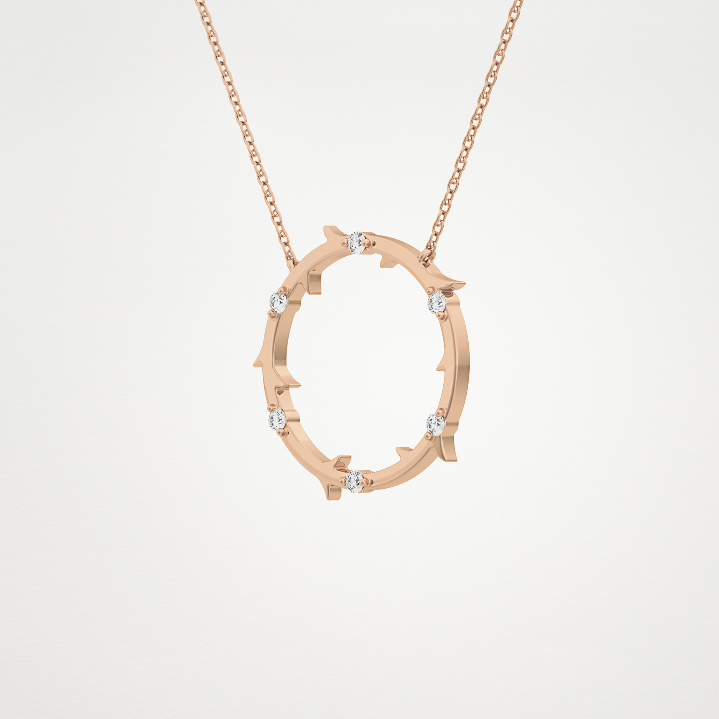 0.9 CT Moissanite Round Shaped Necklace in 14K or 18K Solid Gold – DEF Color, VVS Clarity