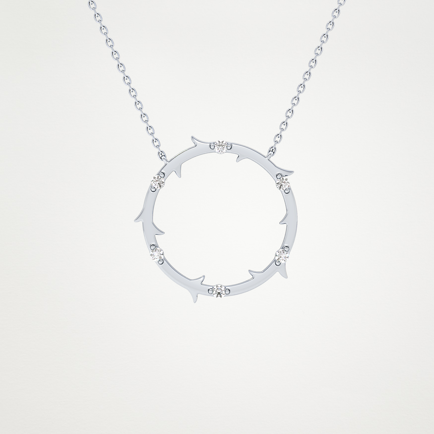 0.9 CT Moissanite Round Shaped Necklace in 14K or 18K Solid Gold – DEF Color, VVS Clarity