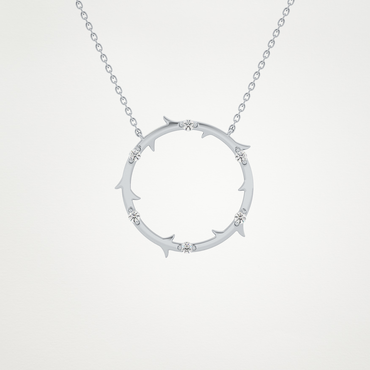 0.9 CT Moissanite Round Shaped Necklace in 14K or 18K Solid Gold – DEF Color, VVS Clarity