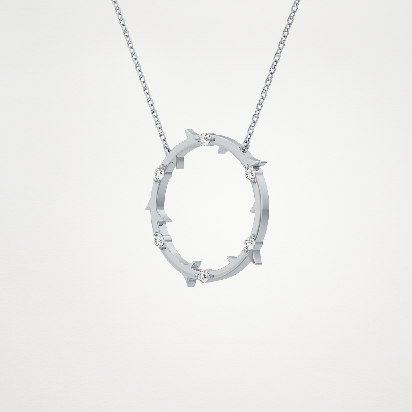 0.9 CT Moissanite Round Shaped Necklace in 14K or 18K Solid Gold – DEF Color, VVS Clarity