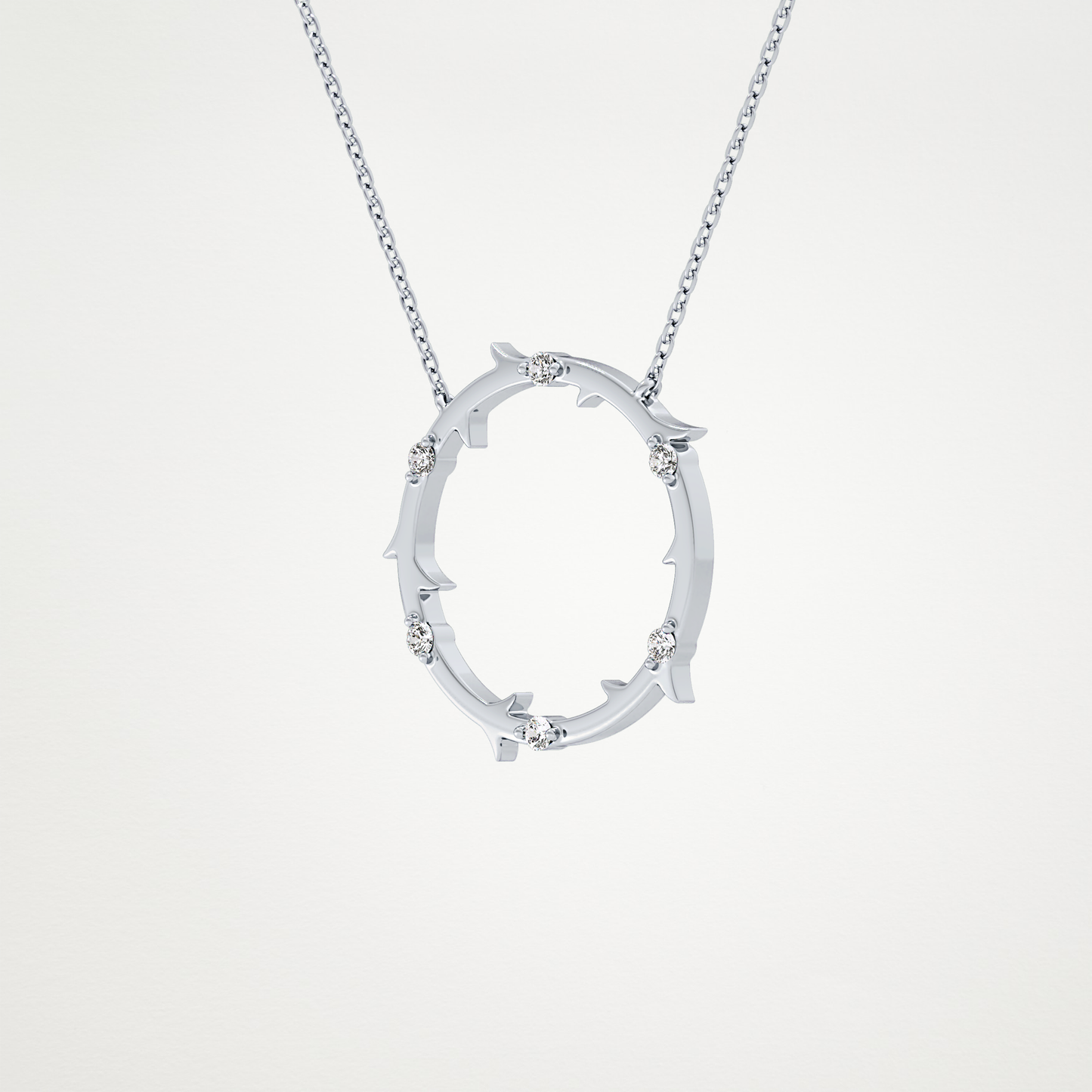 0.9 CT Moissanite Round Shaped Necklace in 14K or 18K Solid Gold – DEF Color, VVS Clarity