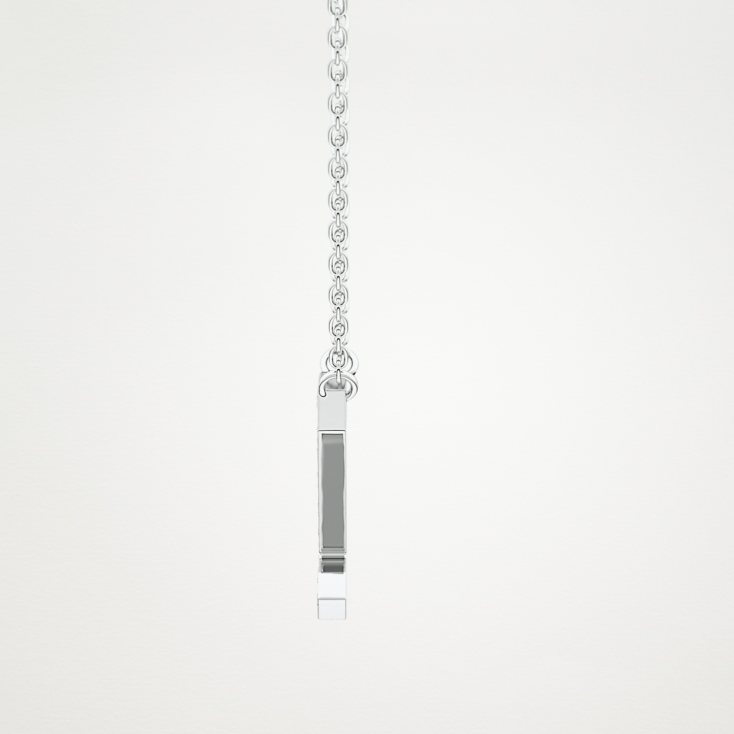 0.28 CT Moissanite Z-Shaped Necklace in 14K or 18K Solid Gold – DEF Color, VVS Clarity