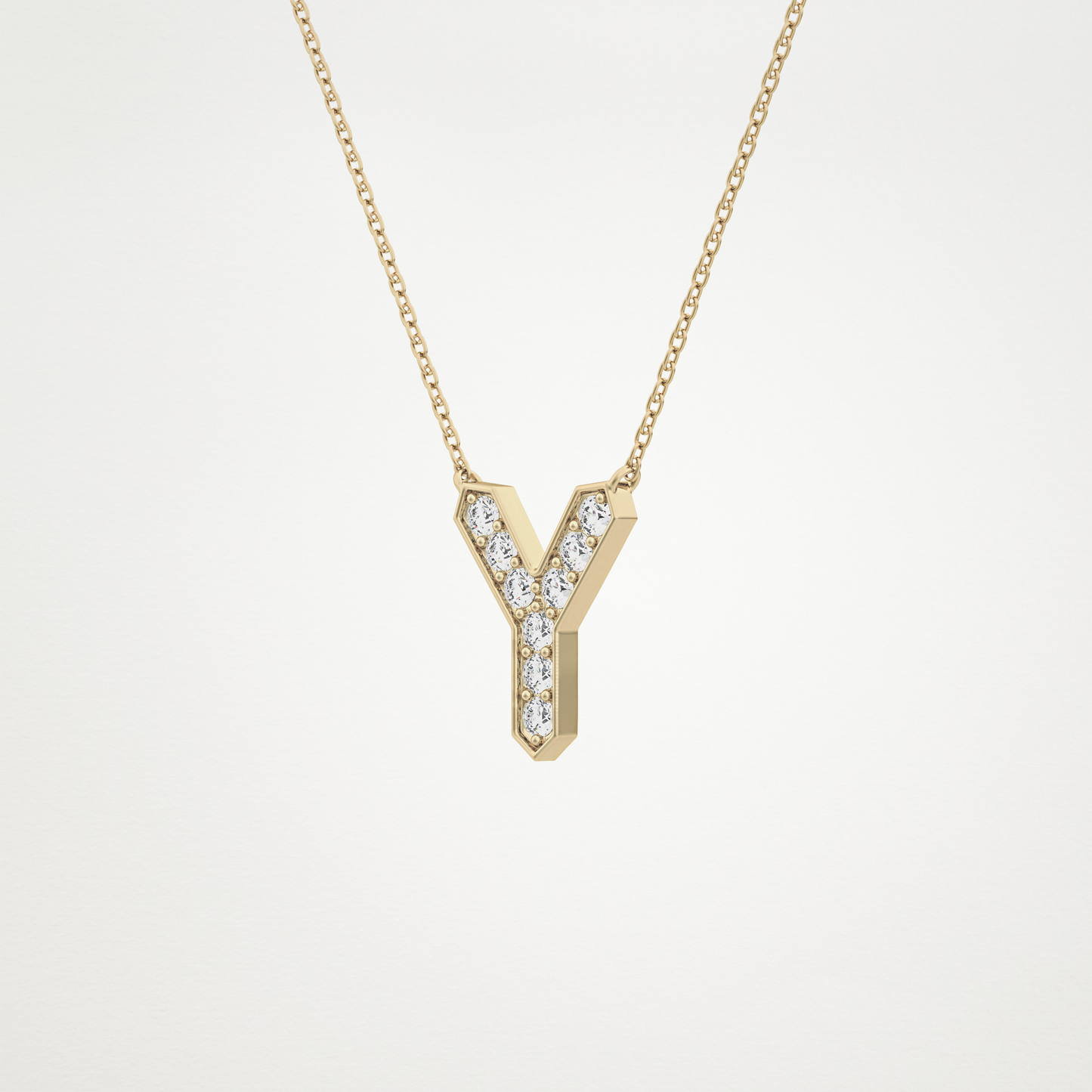 0.23 CT Moissanite Y-Shaped Necklace in 14K or 18K Solid Gold – DEF Color, VVS Clarity