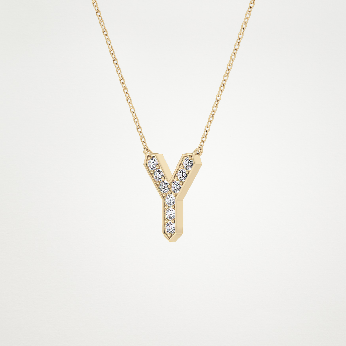 0.23 CT Moissanite Y-Shaped Necklace in 14K or 18K Solid Gold – DEF Color, VVS Clarity