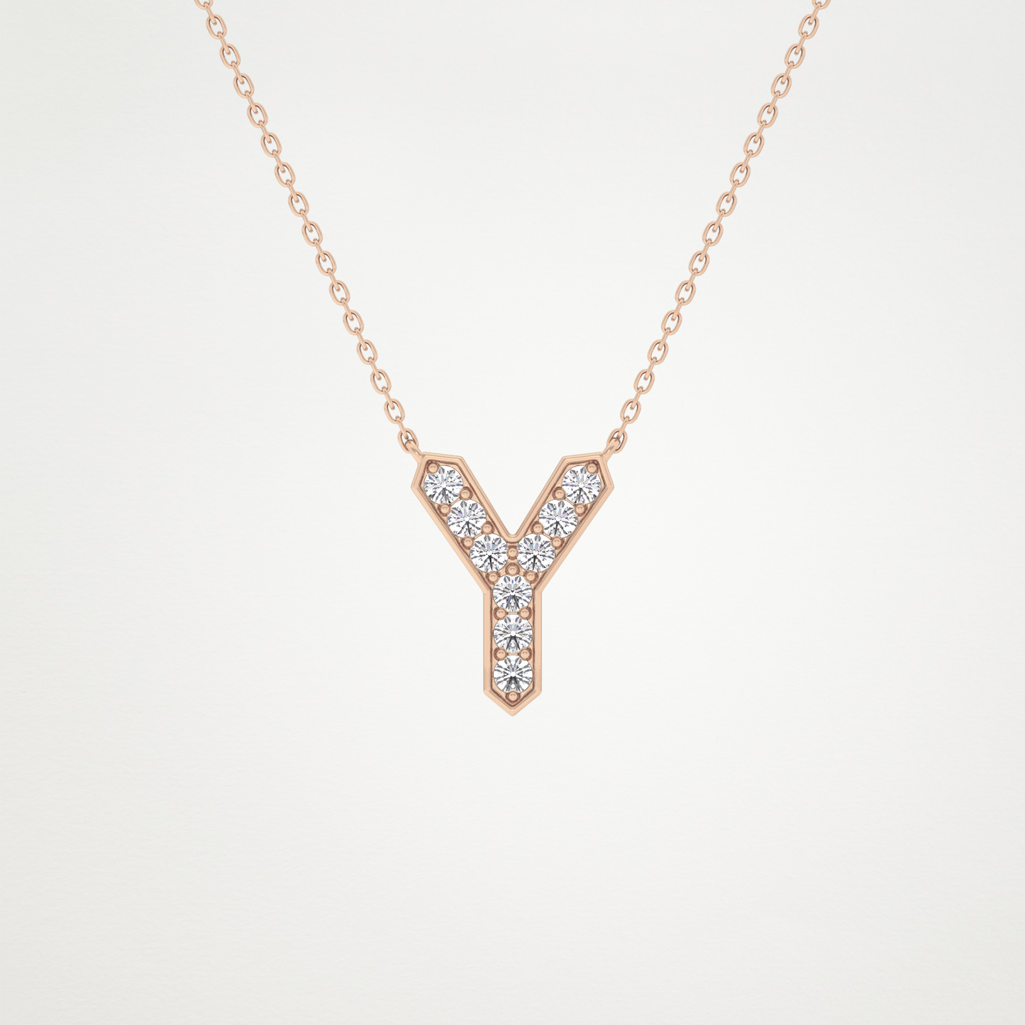 0.23 CT Moissanite Y-Shaped Necklace in 14K or 18K Solid Gold – DEF Color, VVS Clarity