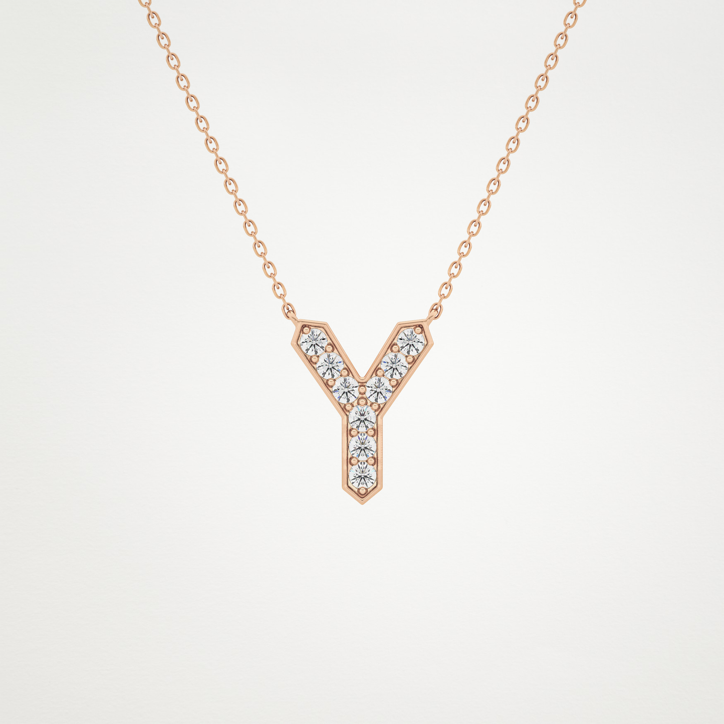 0.23 CT Moissanite Y-Shaped Necklace in 14K or 18K Solid Gold – DEF Color, VVS Clarity