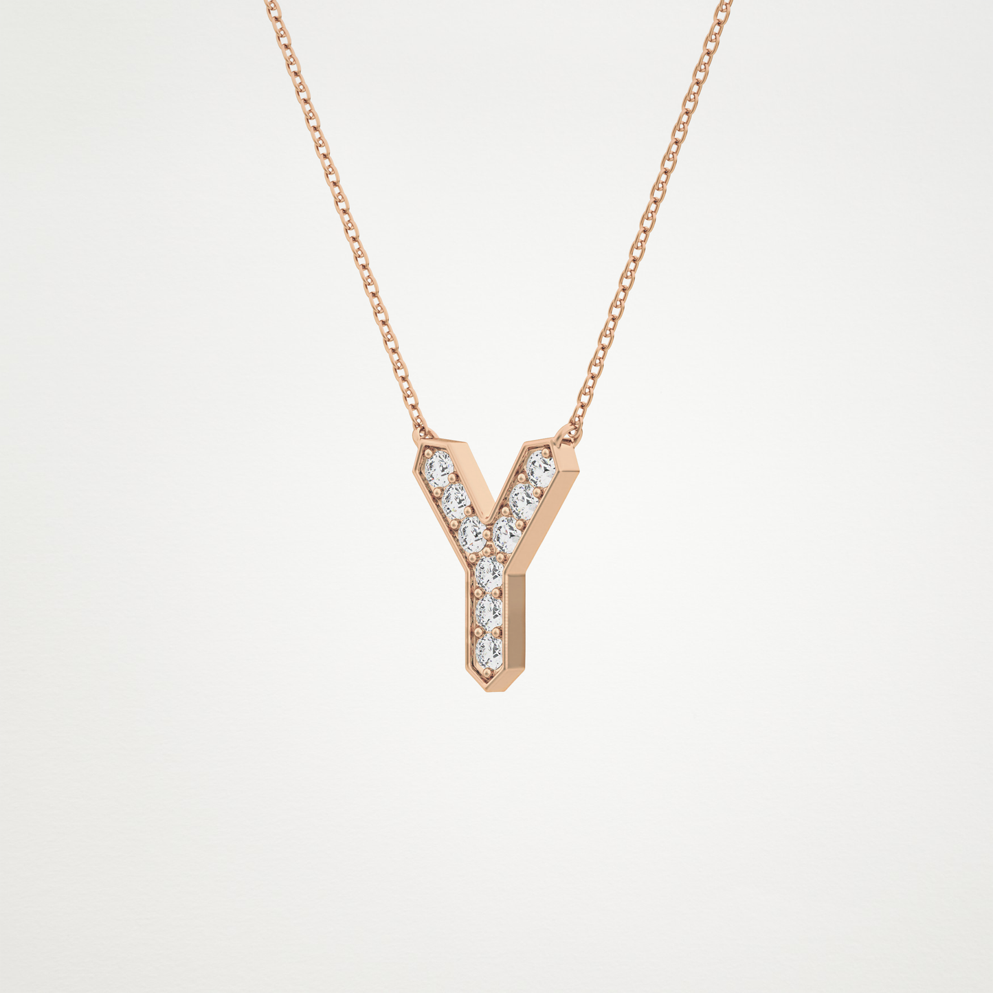0.23 CT Moissanite Y-Shaped Necklace in 14K or 18K Solid Gold – DEF Color, VVS Clarity