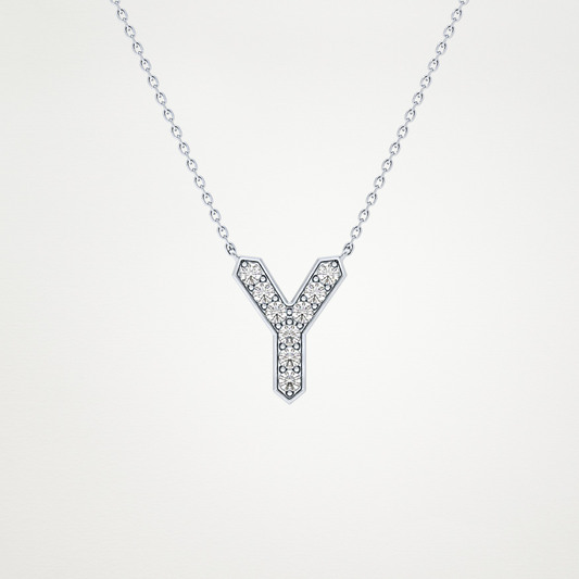0.23 CT Moissanite Y-Shaped Necklace in 14K or 18K Solid Gold – DEF Color, VVS Clarity