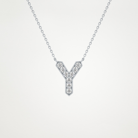 0.23 CT Moissanite Y-Shaped Necklace in 14K or 18K Solid Gold – DEF Color, VVS Clarity