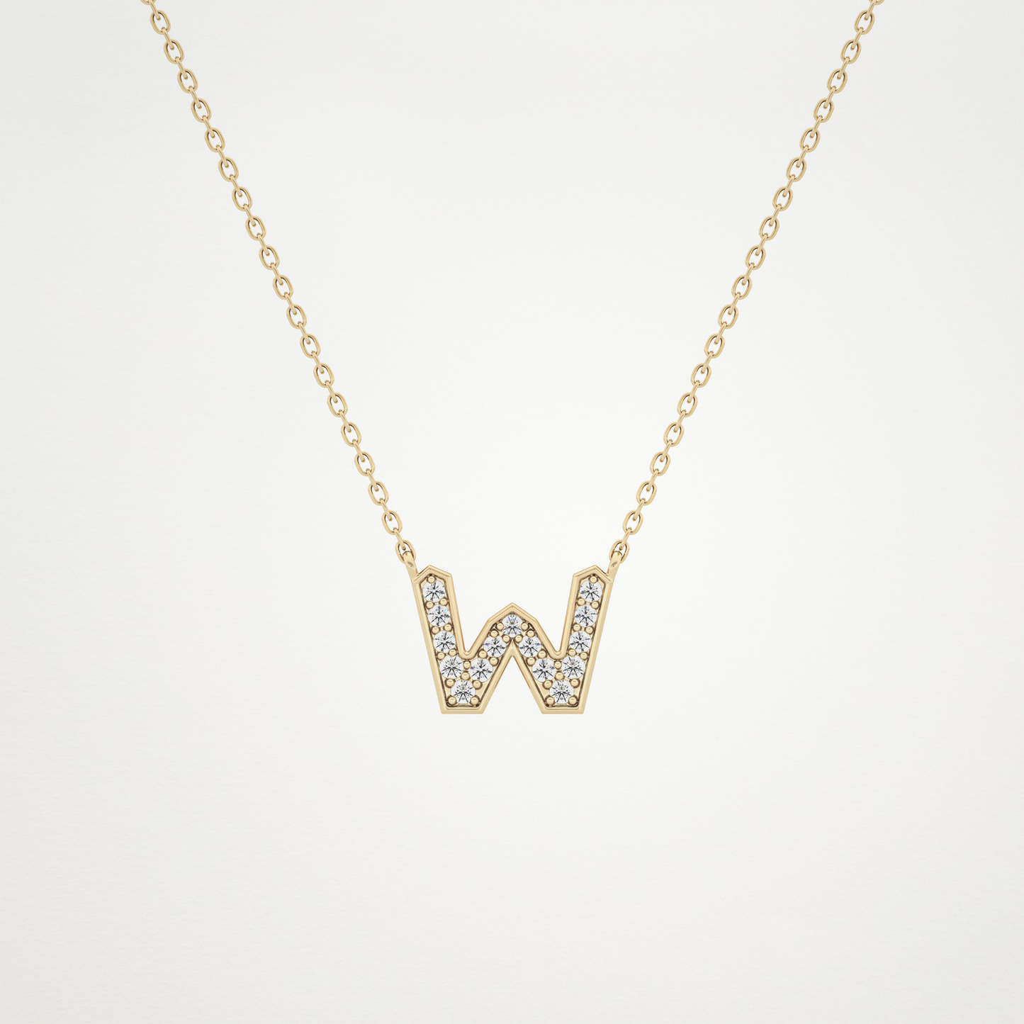 0.84 CT Moissanite W-Shaped Necklace in 14K or 18K Solid Gold – DEF Color, VVS Clarity