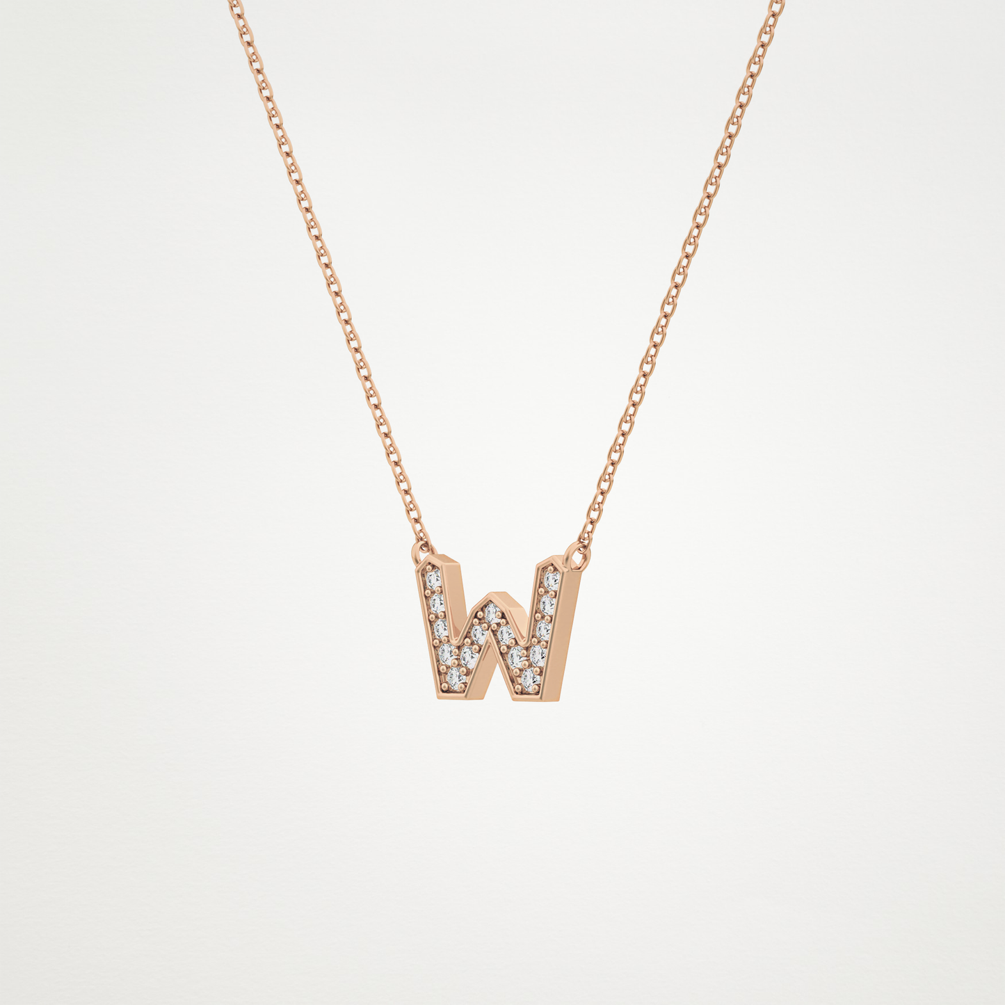 0.84 CT Moissanite W-Shaped Necklace in 14K or 18K Solid Gold – DEF Color, VVS Clarity