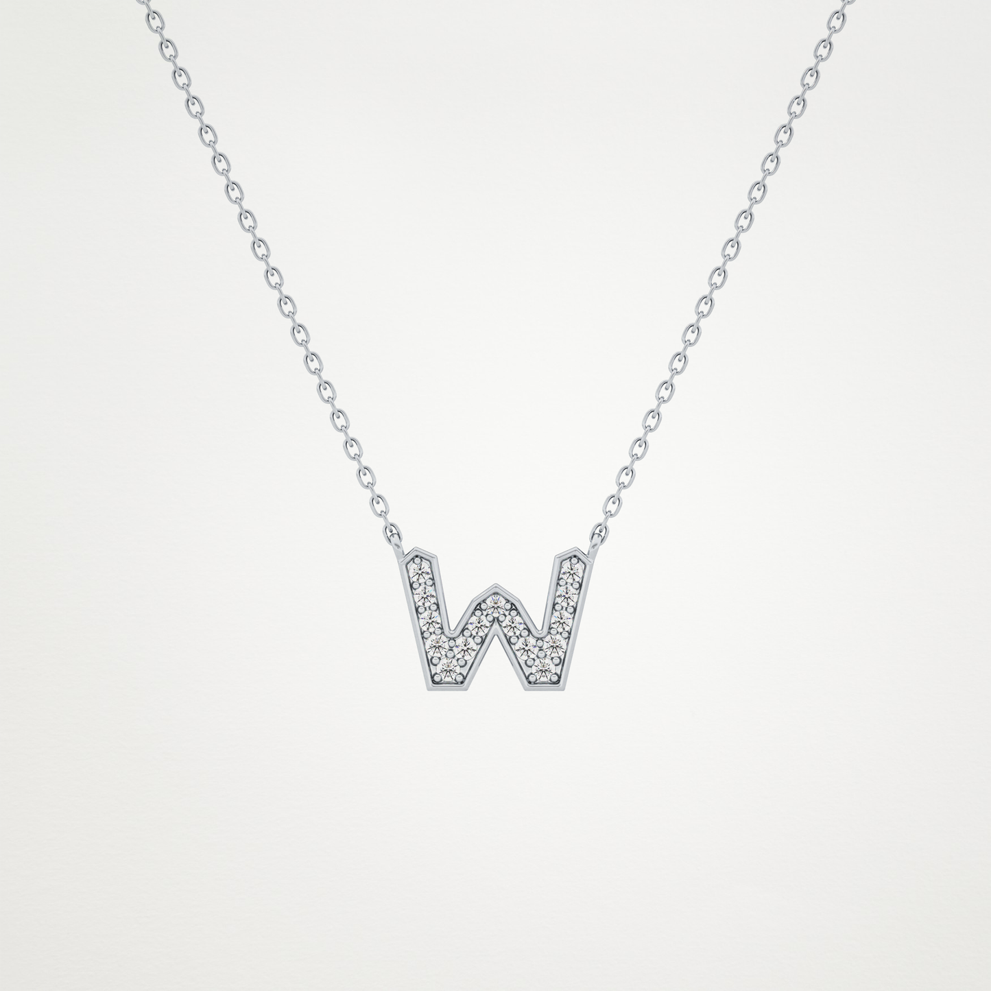 0.84 CT Moissanite W-Shaped Necklace in 14K or 18K Solid Gold – DEF Color, VVS Clarity