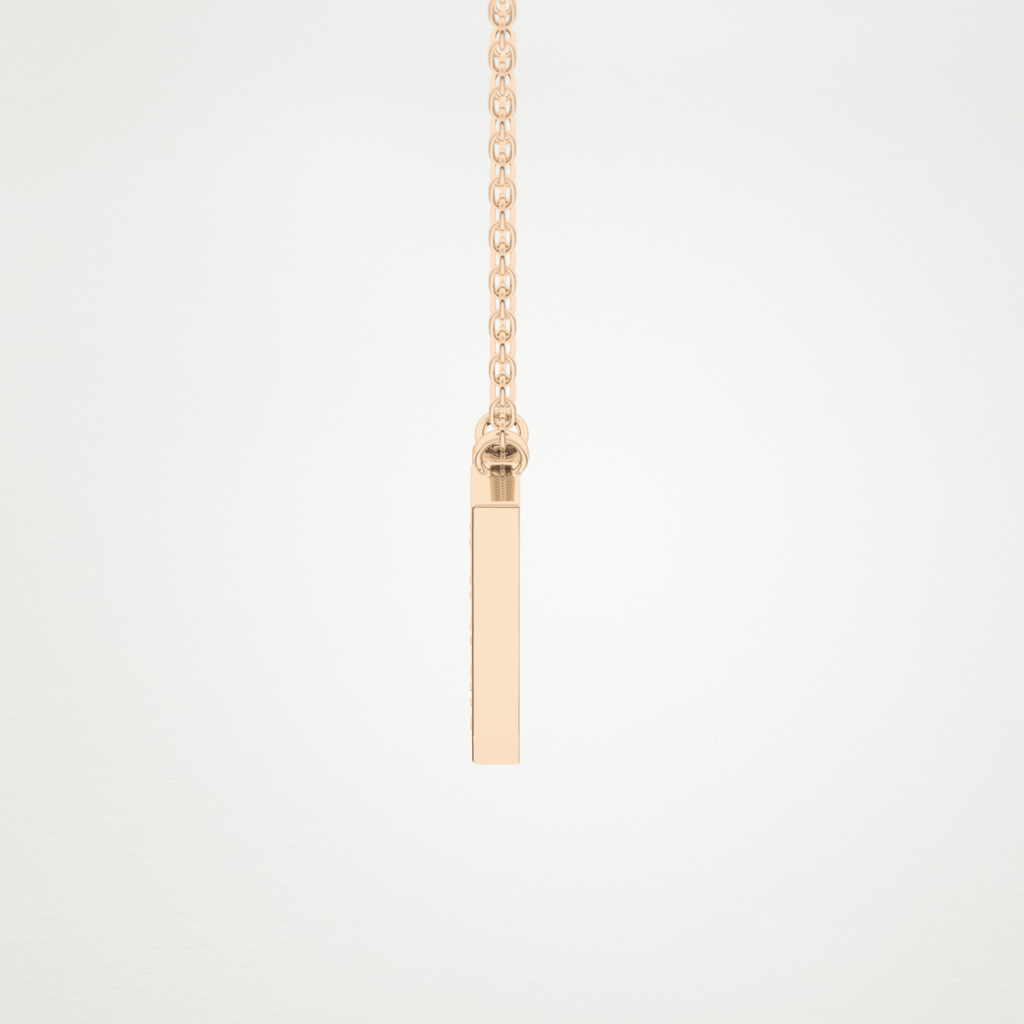 0.18 CT Moissanite V-Shaped Necklace in 14K or 18K Solid Gold – DEF Color, VVS Clarity