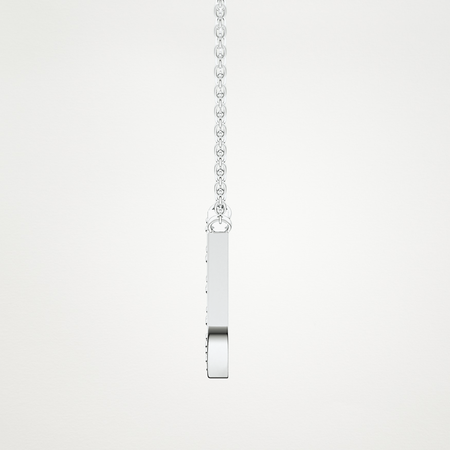 0.26 CT Moissanite U-Shaped Necklace in 14K or 18K Solid Gold – DEF Color, VVS Clarity