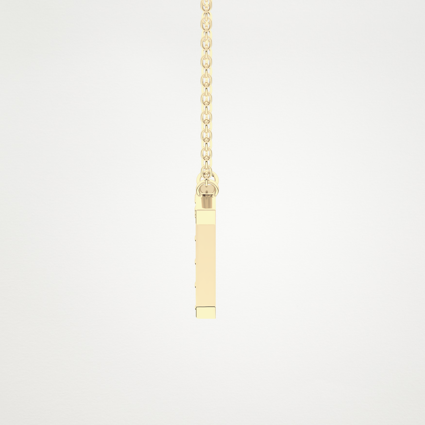 0.17 CT Moissanite T-Shaped Necklace in 14K or 18K Solid Gold – DEF Color, VVS Clarity
