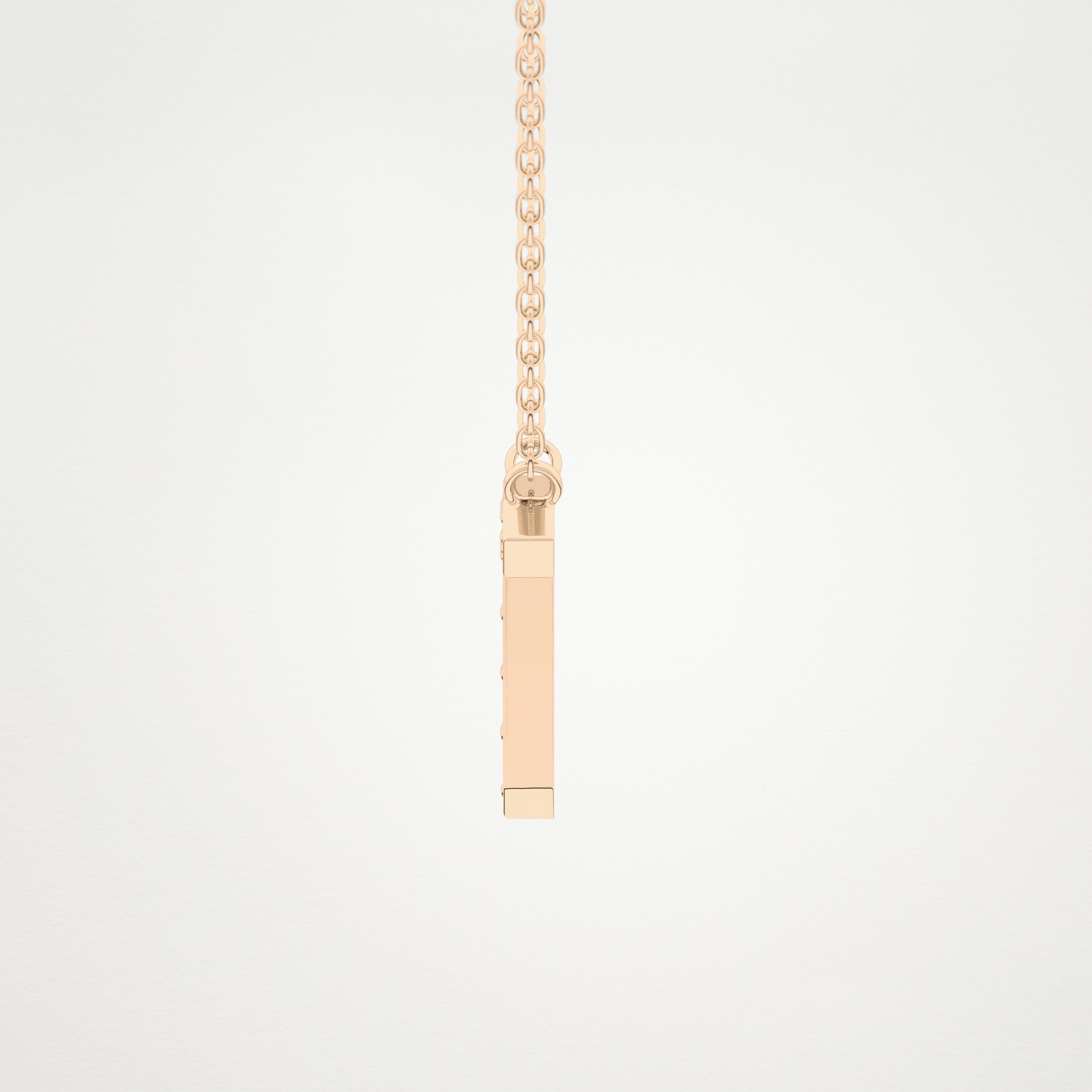 0.17 CT Moissanite T-Shaped Necklace in 14K or 18K Solid Gold – DEF Color, VVS Clarity