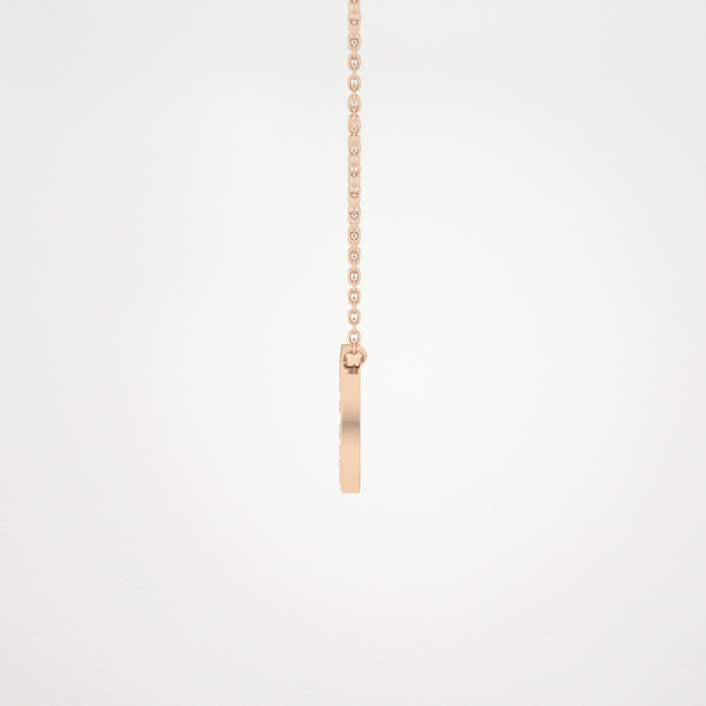 0.22 CT Moissanite O-Shaped Necklace in 14K or 18K Solid Gold – DEF Color, VVS Clarity