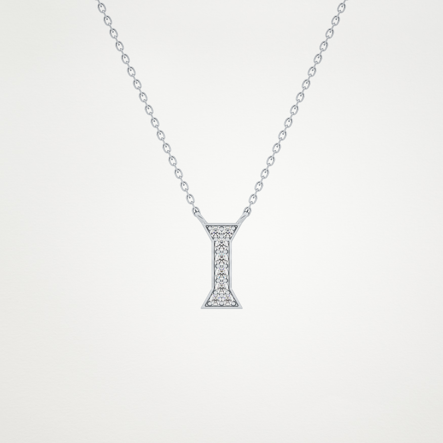 0.83 CT Moissanite I-Shaped Necklace in 14K or 18K Solid Gold – DEF Color, VVS Clarity