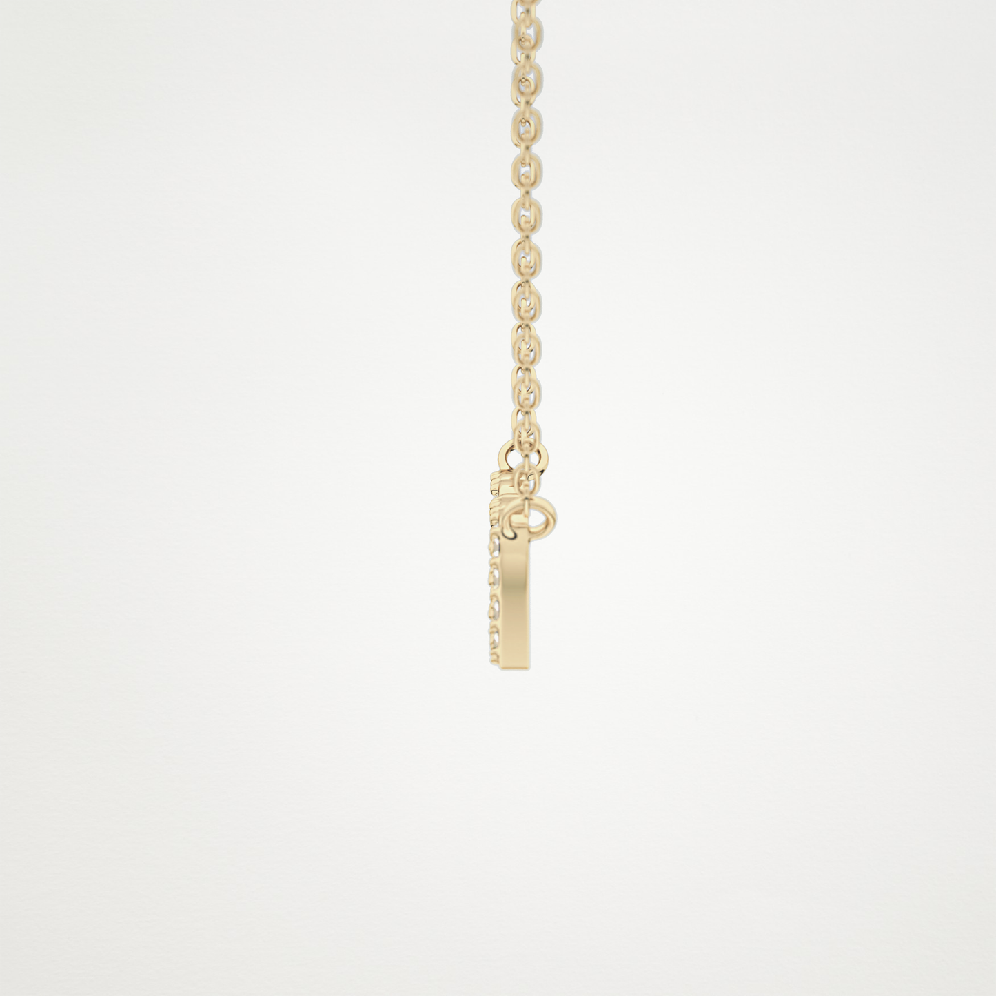 0.17 CT Moissanite MAMA Necklace in 14K or 18K Solid Gold – DEF Color, VVS Clarity
