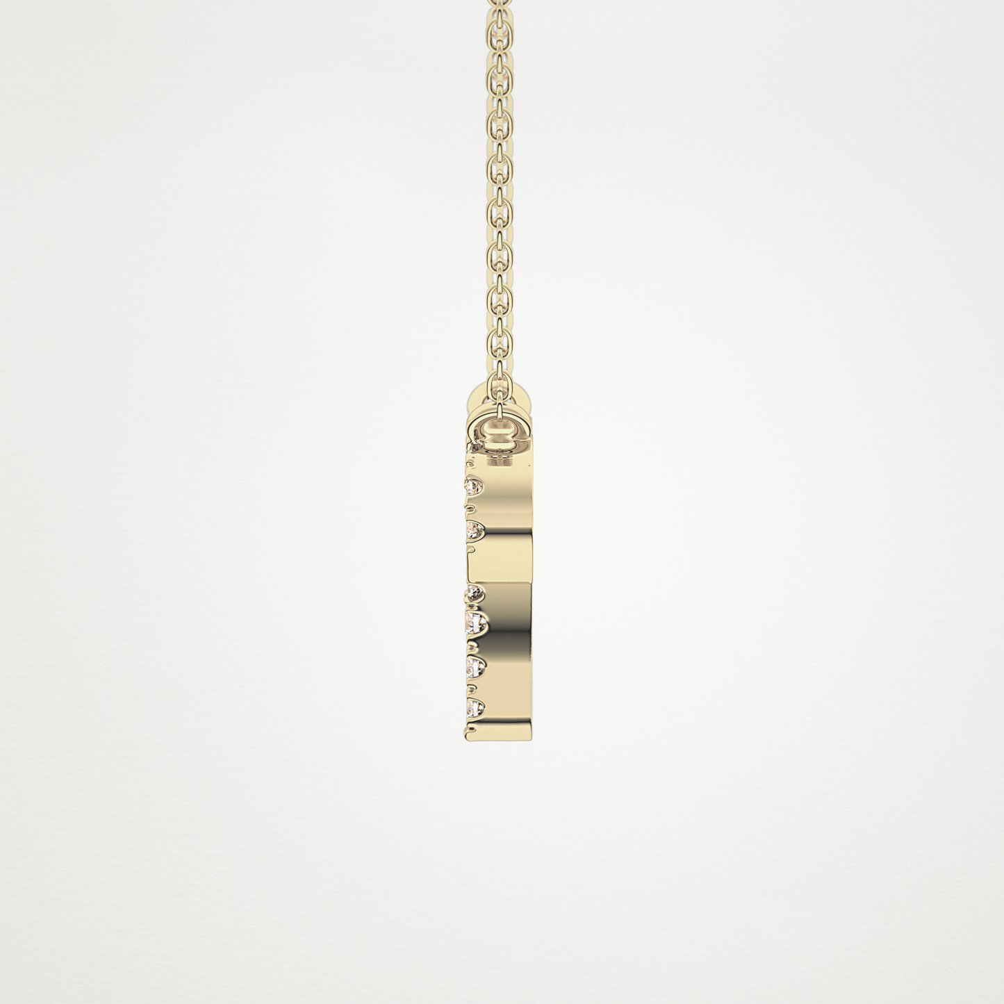 0.98 CT Moissanite Aries Necklace in 14K or 18K Solid Gold – DEF Color, VVS Clarity