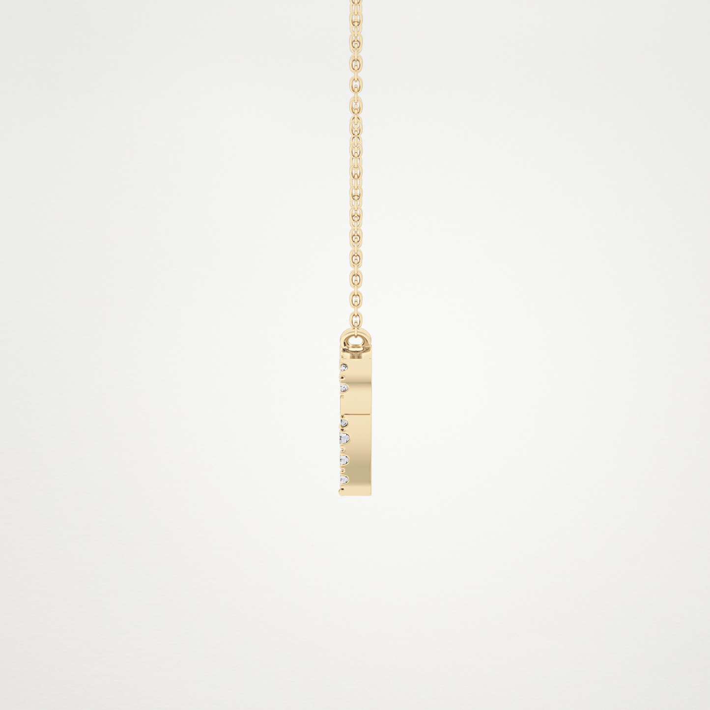 0.98 CT Moissanite Aries Necklace in 14K or 18K Solid Gold – DEF Color, VVS Clarity