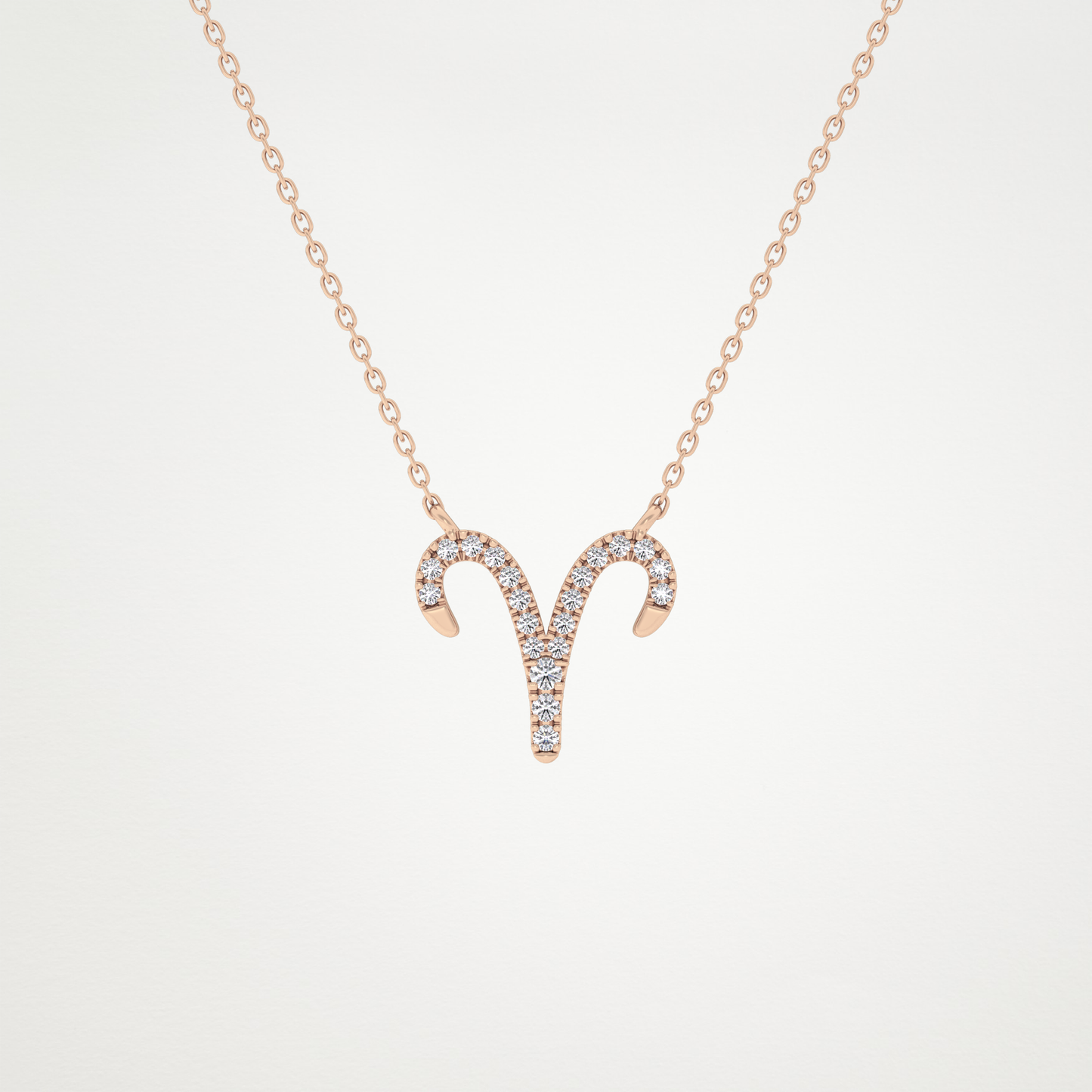 0.98 CT Moissanite Aries Necklace in 14K or 18K Solid Gold – DEF Color, VVS Clarity