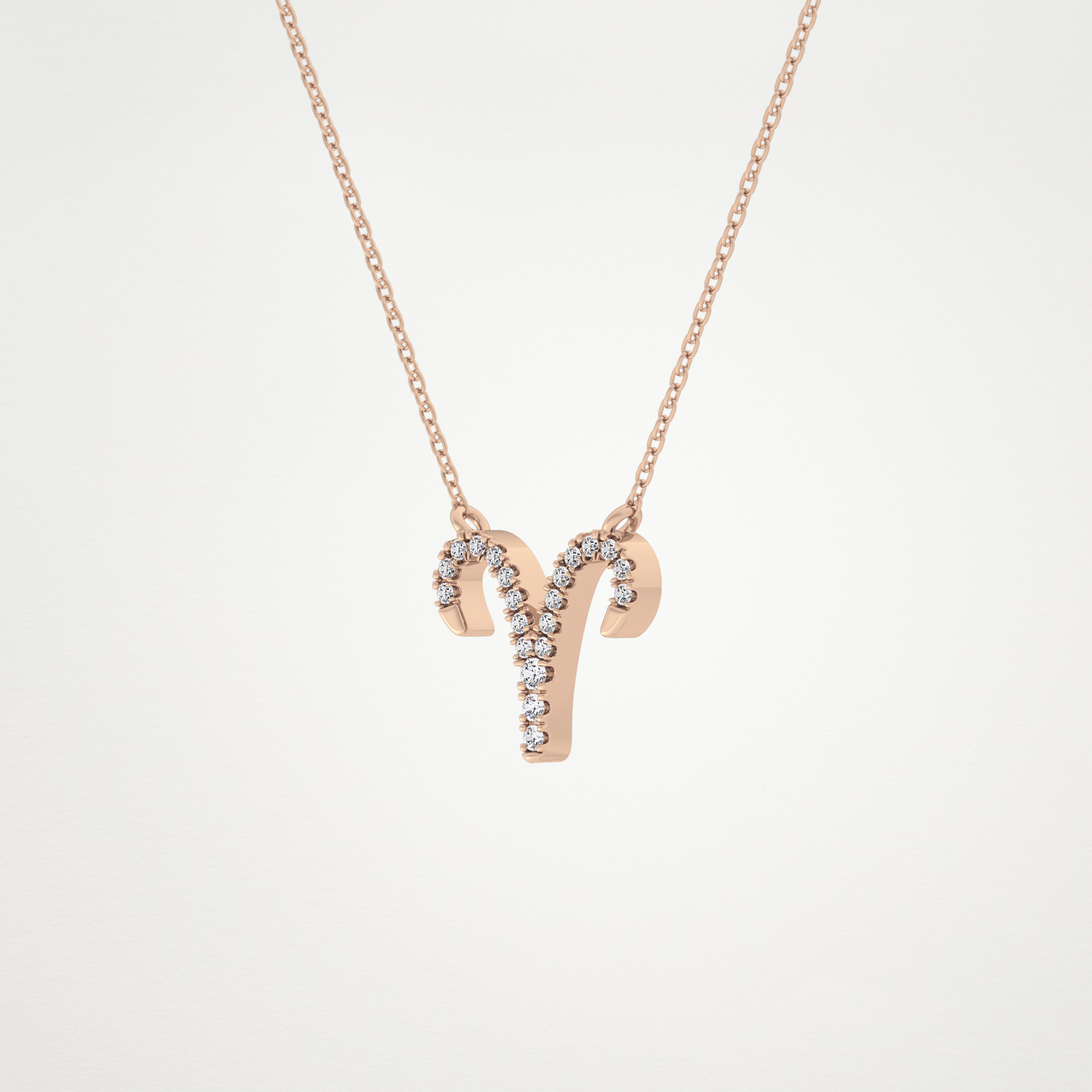 0.98 CT Moissanite Aries Necklace in 14K or 18K Solid Gold – DEF Color, VVS Clarity