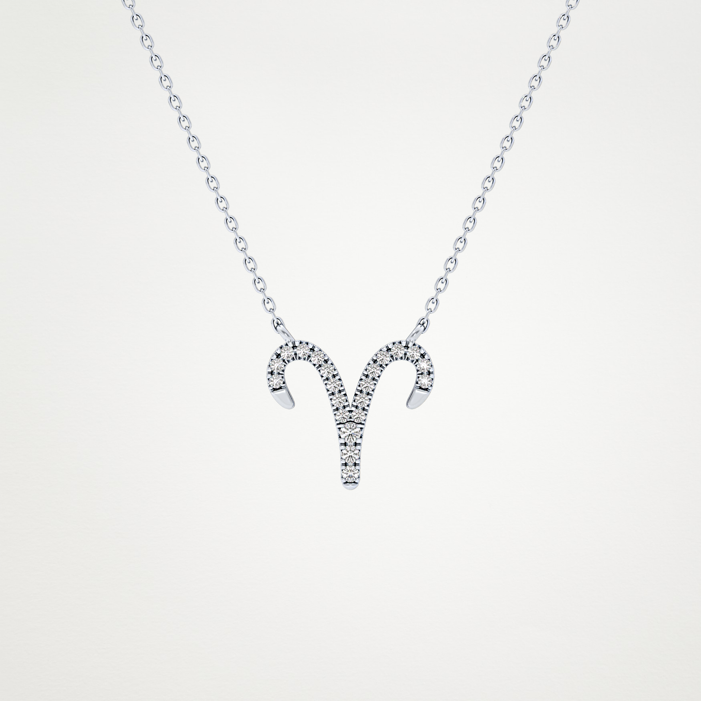 0.98 CT Moissanite Aries Necklace in 14K or 18K Solid Gold – DEF Color, VVS Clarity