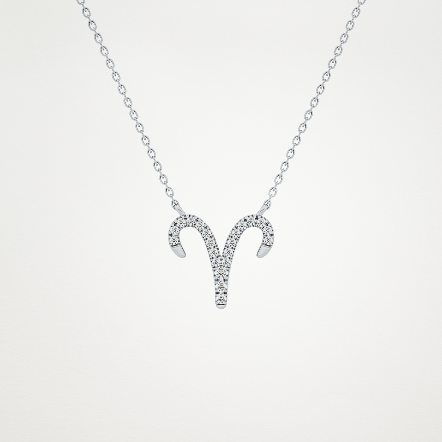 0.98 CT Moissanite Aries Necklace in 14K or 18K Solid Gold – DEF Color, VVS Clarity