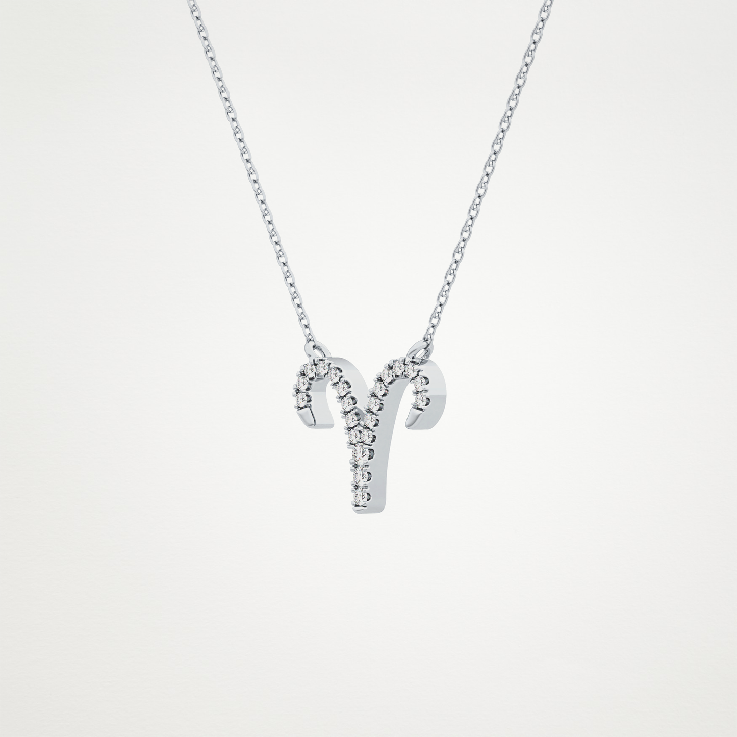 0.98 CT Moissanite Aries Necklace in 14K or 18K Solid Gold – DEF Color, VVS Clarity