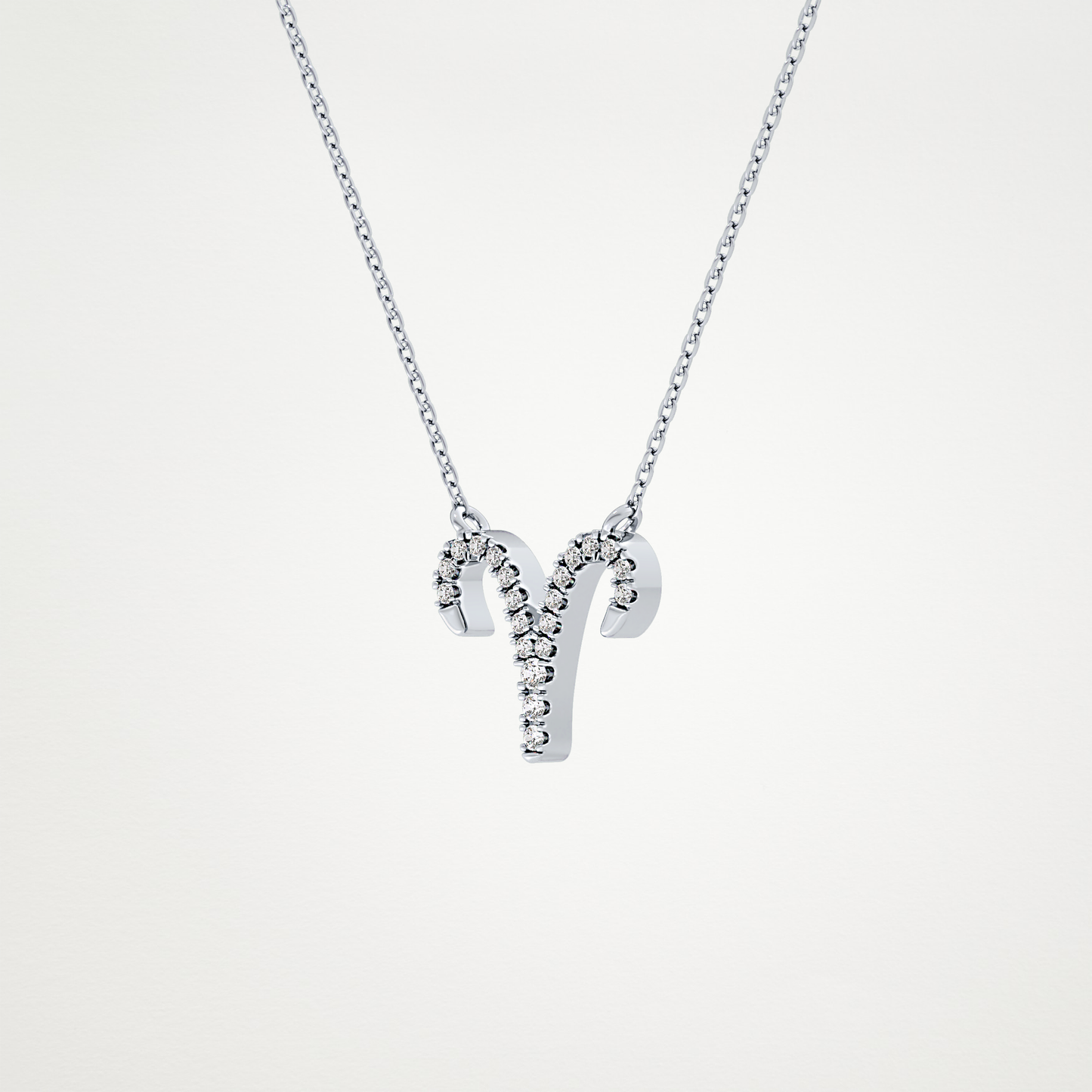 0.98 CT Moissanite Aries Necklace in 14K or 18K Solid Gold – DEF Color, VVS Clarity