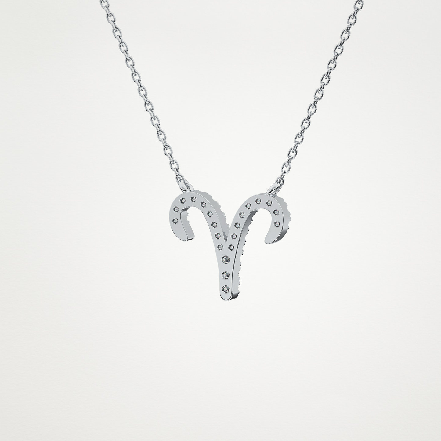 0.98 CT Moissanite Aries Necklace in 14K or 18K Solid Gold – DEF Color, VVS Clarity