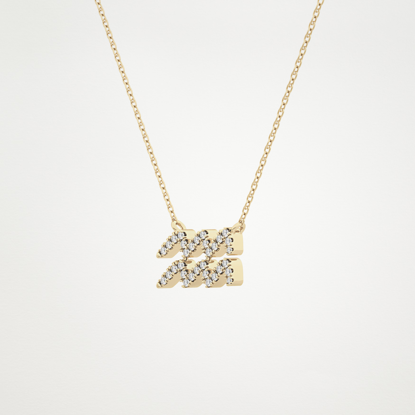 0.114 CT Moissanite Aquarius Necklace in 14K or 18K Solid Gold – DEF Color, VVS Clarity