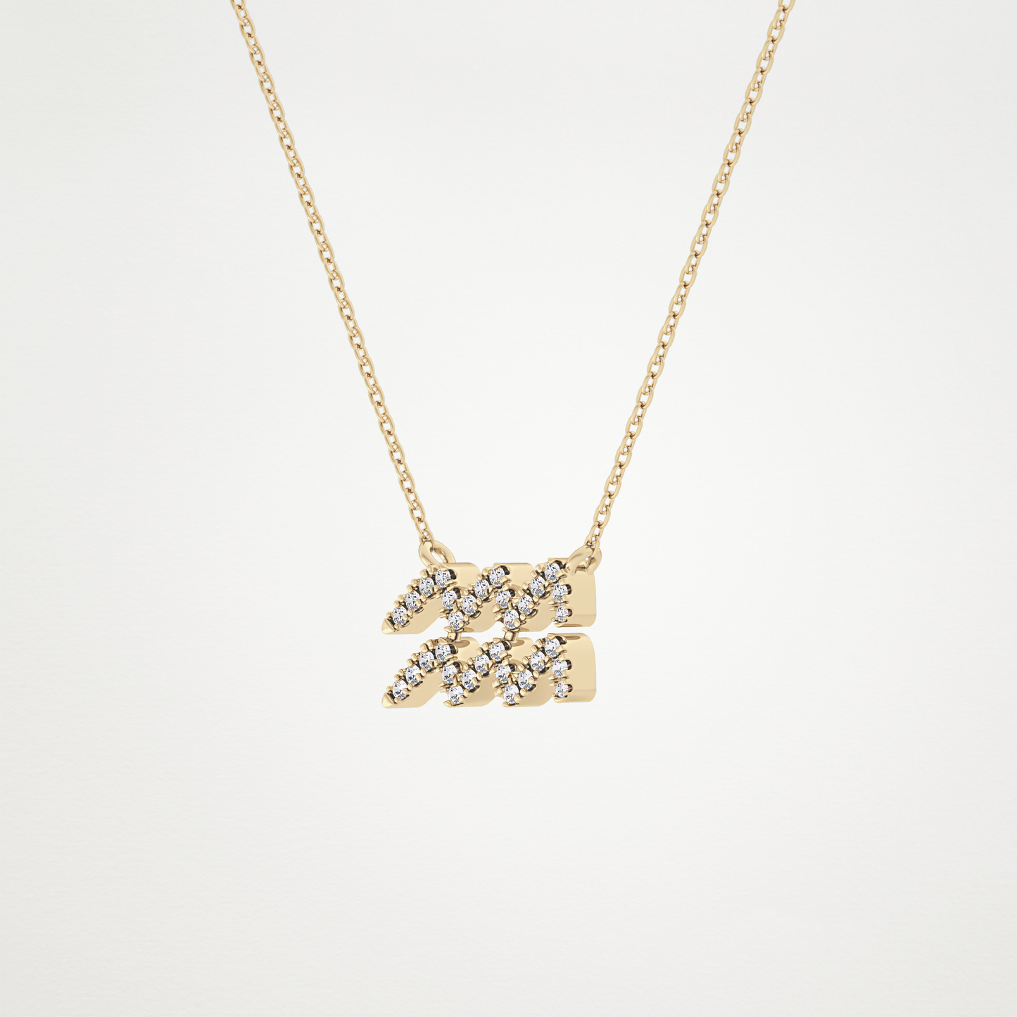 0.114 CT Moissanite Aquarius Necklace in 14K or 18K Solid Gold – DEF Color, VVS Clarity