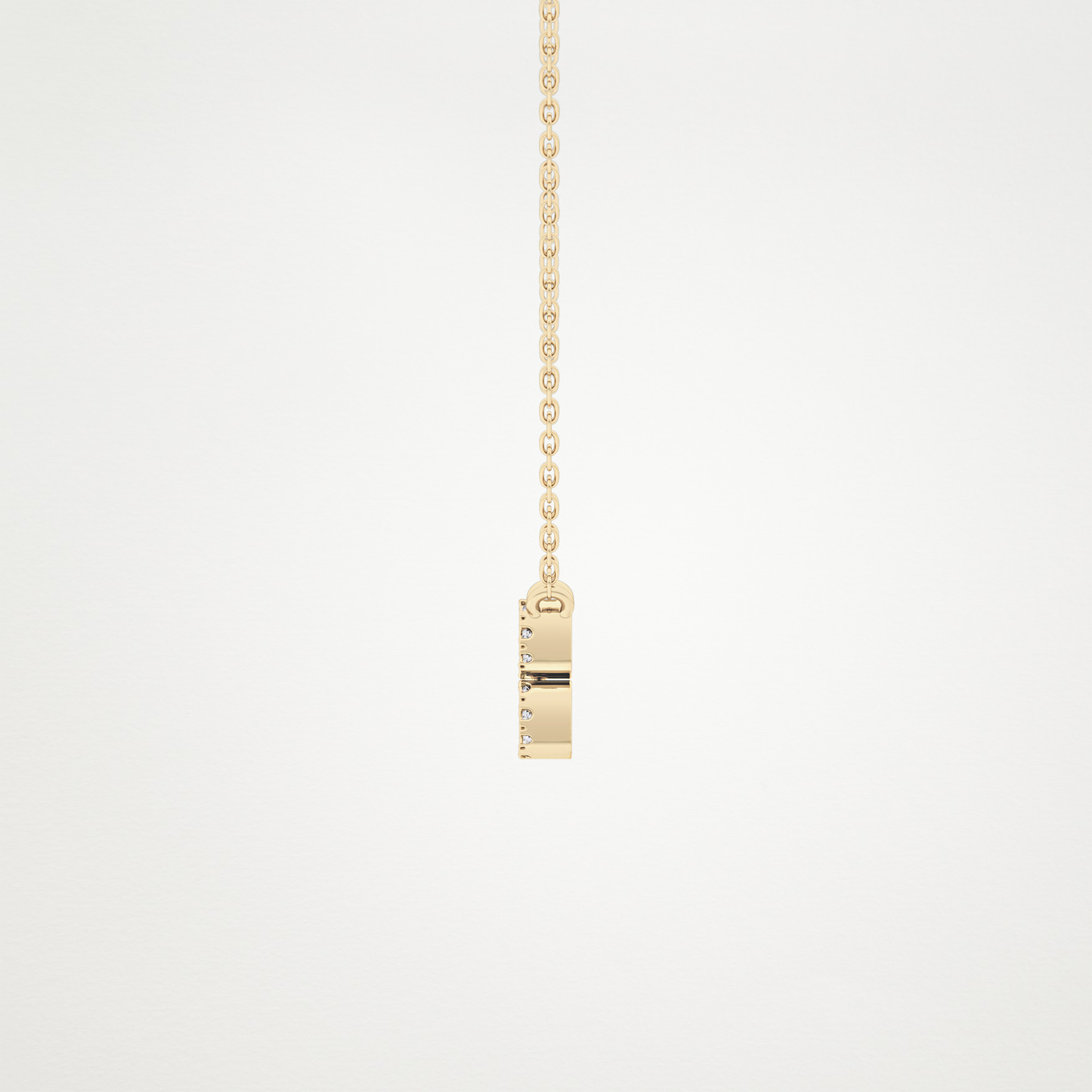 0.114 CT Moissanite Aquarius Necklace in 14K or 18K Solid Gold – DEF Color, VVS Clarity