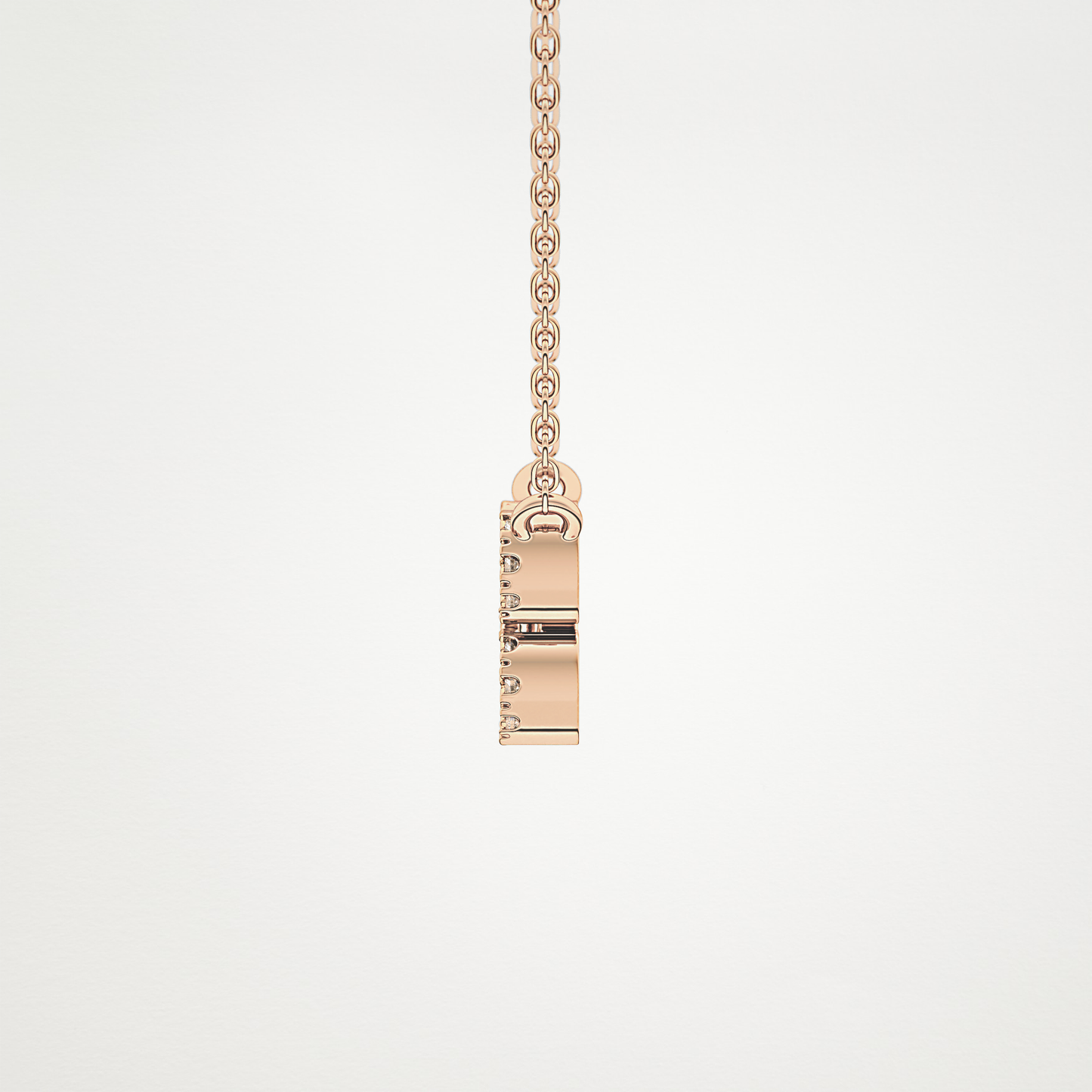 0.114 CT Moissanite Aquarius Necklace in 14K or 18K Solid Gold – DEF Color, VVS Clarity
