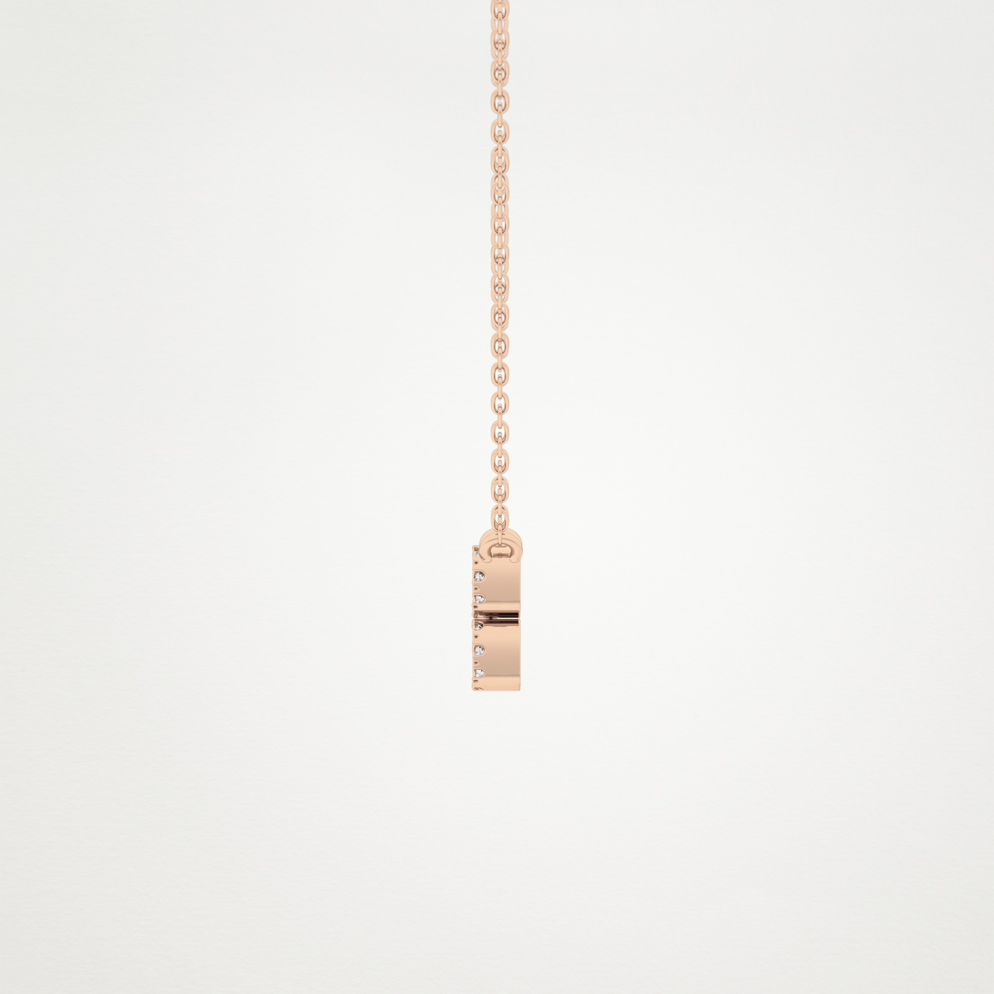 0.114 CT Moissanite Aquarius Necklace in 14K or 18K Solid Gold – DEF Color, VVS Clarity