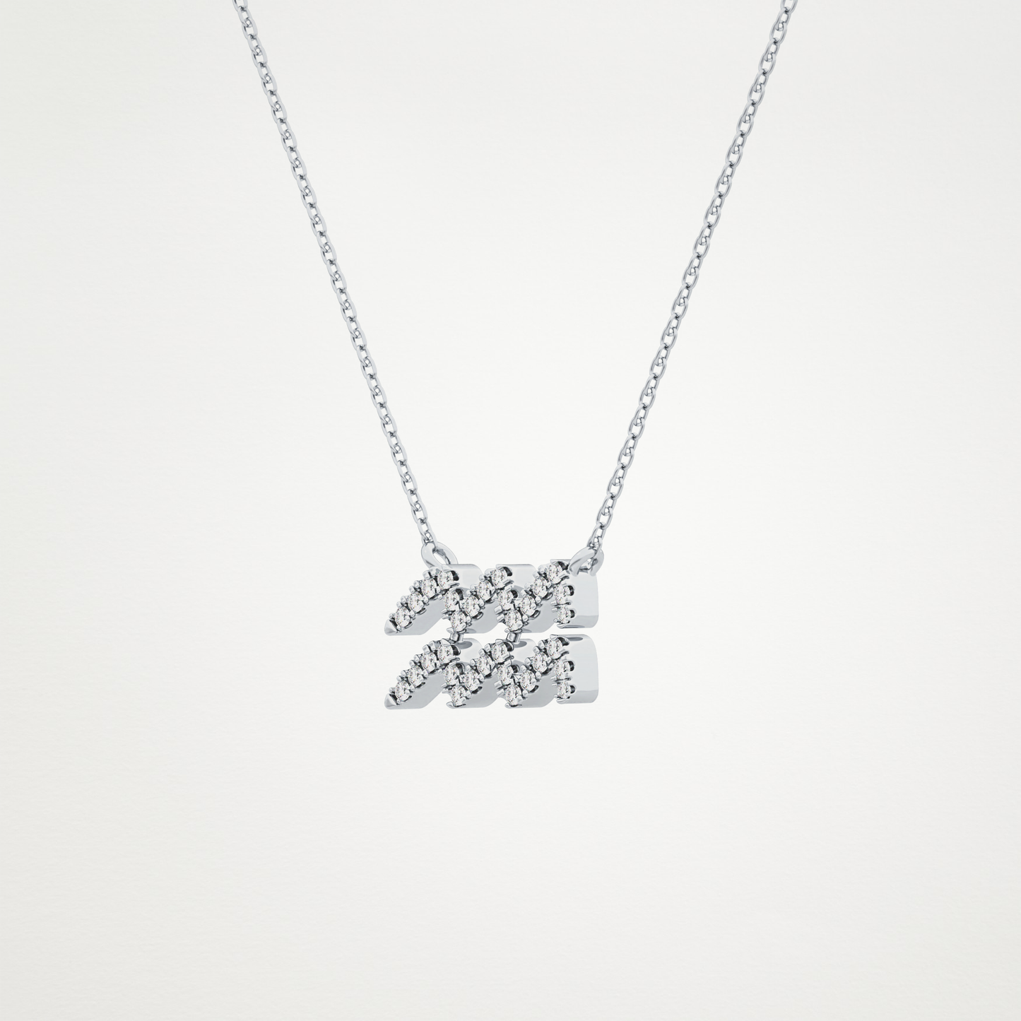 0.114 CT Moissanite Aquarius Necklace in 14K or 18K Solid Gold – DEF Color, VVS Clarity