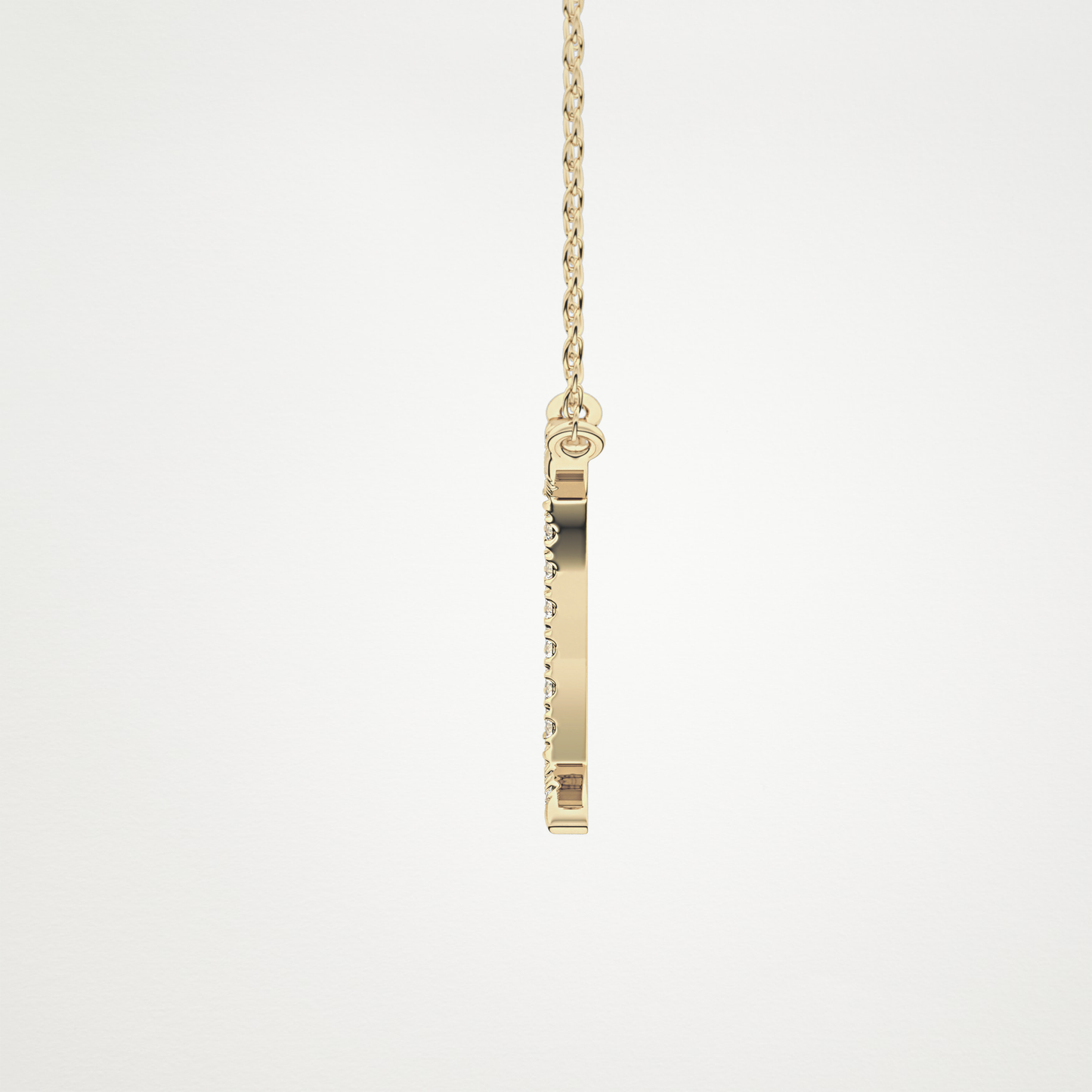 0.13 CT Moissanite Gemini Necklace in 14K or 18K Solid Gold – DEF Color, VVS Clarity