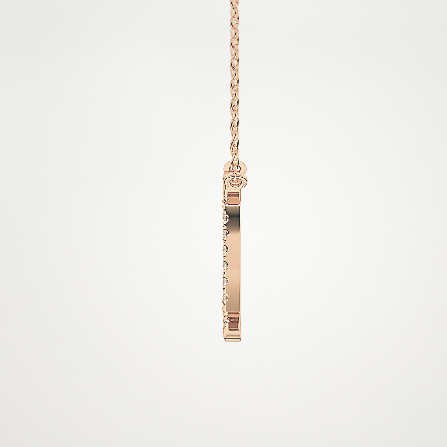 0.13 CT Moissanite Gemini Necklace in 14K or 18K Solid Gold – DEF Color, VVS Clarity