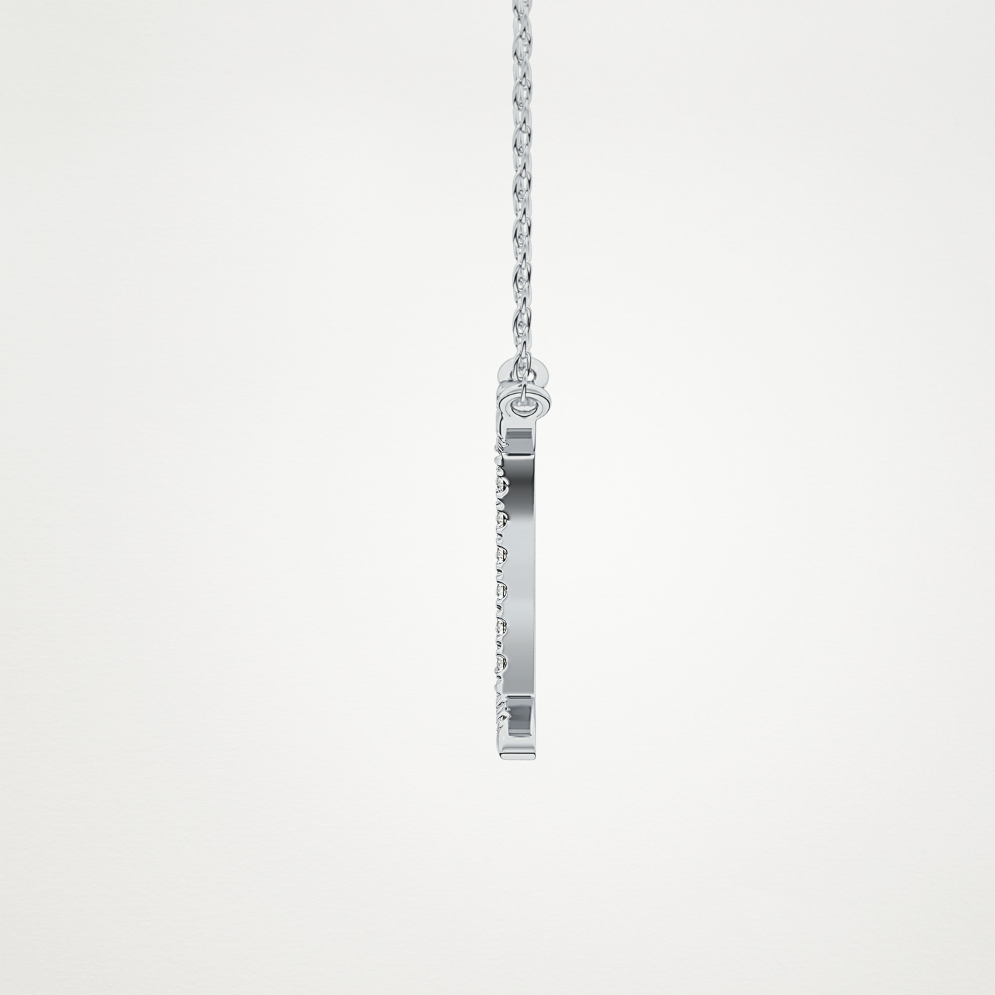 0.13 CT Moissanite Gemini Necklace in 14K or 18K Solid Gold – DEF Color, VVS Clarity