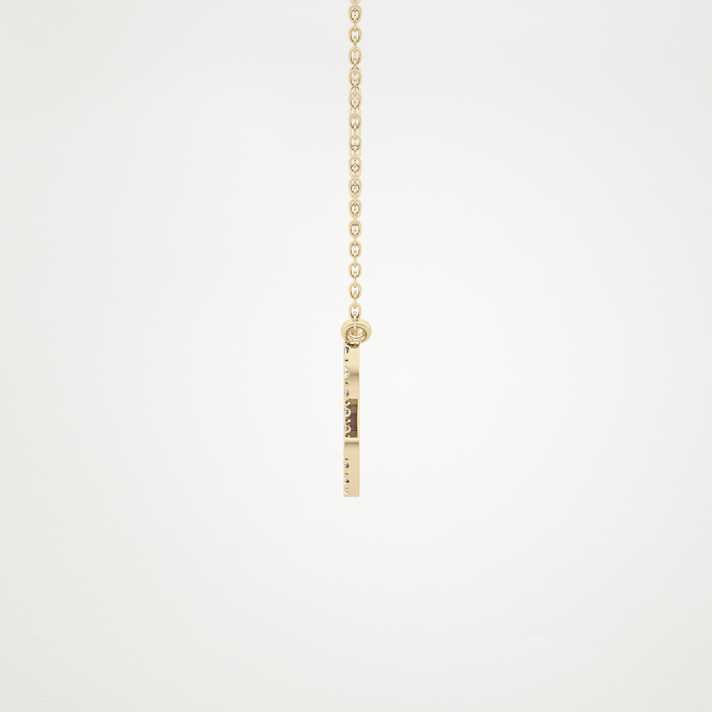 0.14 CT Moissanite Leo Necklace in 14K or 18K Solid Gold – DEF Color, VVS Clarity