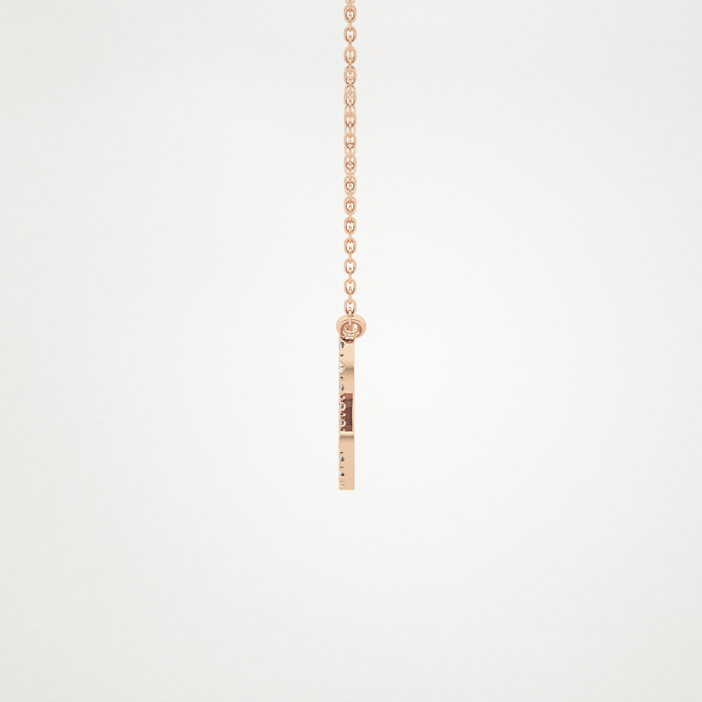 0.14 CT Moissanite Leo Necklace in 14K or 18K Solid Gold – DEF Color, VVS Clarity